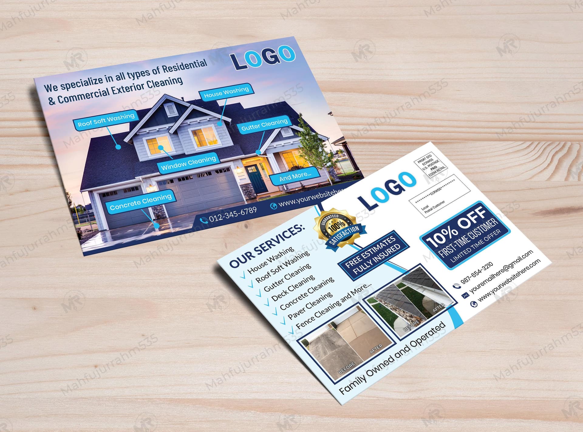 Exterior Cleaning Services Postcard Design Exterior Cleaning Services Postcard Design 1.jpg