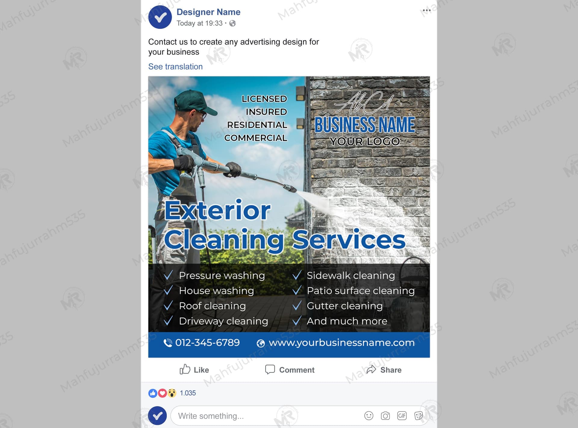 Exterior Cleaning Services Social Media Post Design Exterior Cleaning Services Social Media Post Design 1.jpg