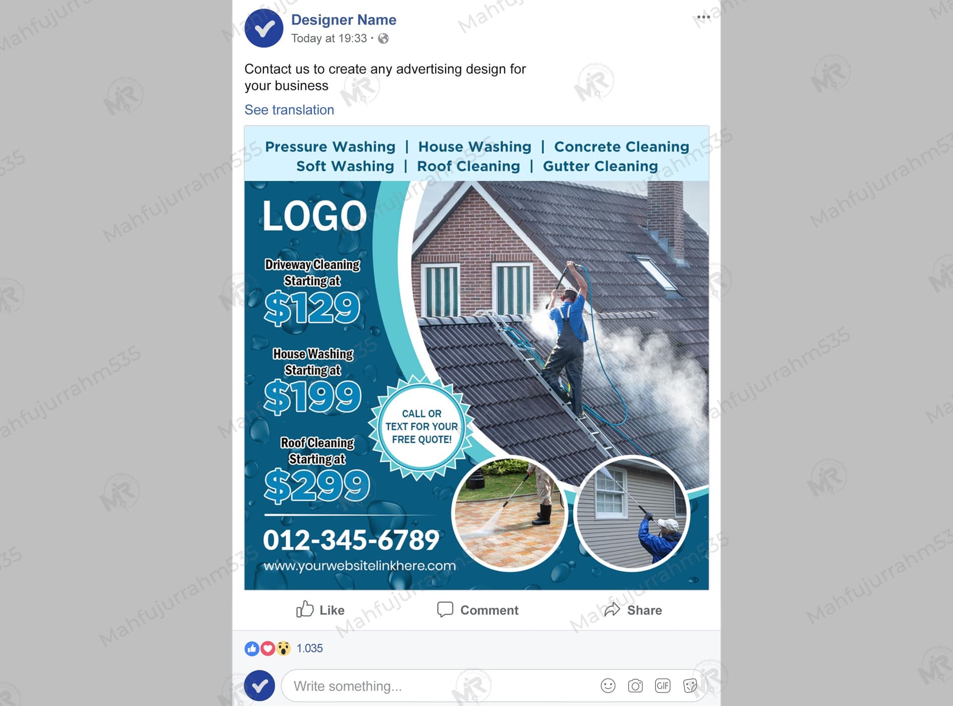 Pressure and Soft Washing Social Media Post Design Pressure and Soft Washing Social Media Post Design.jpg