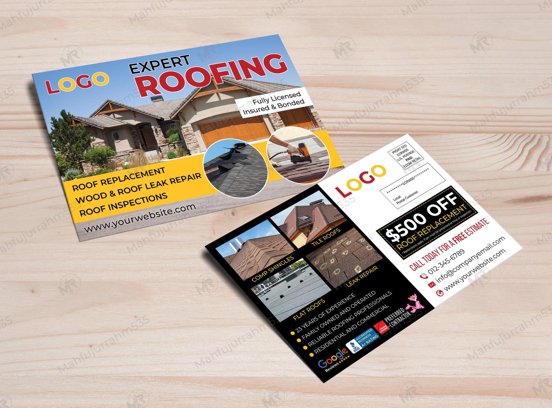 Roofing Services Postcard Design Roofing Services Postcard Design.jpg