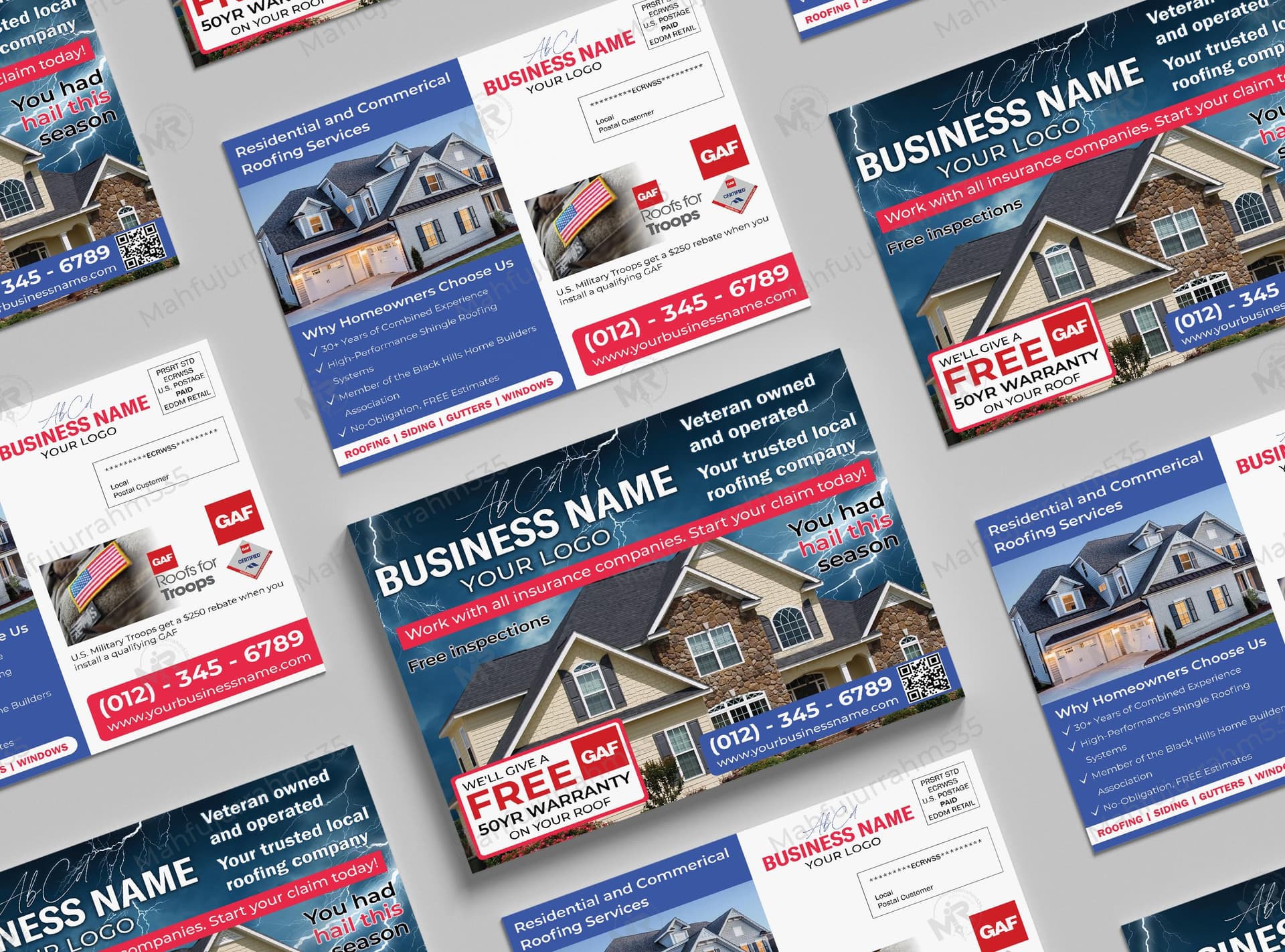 Roofing Services Postcard Design Roofing Services Postcard Design.jpg