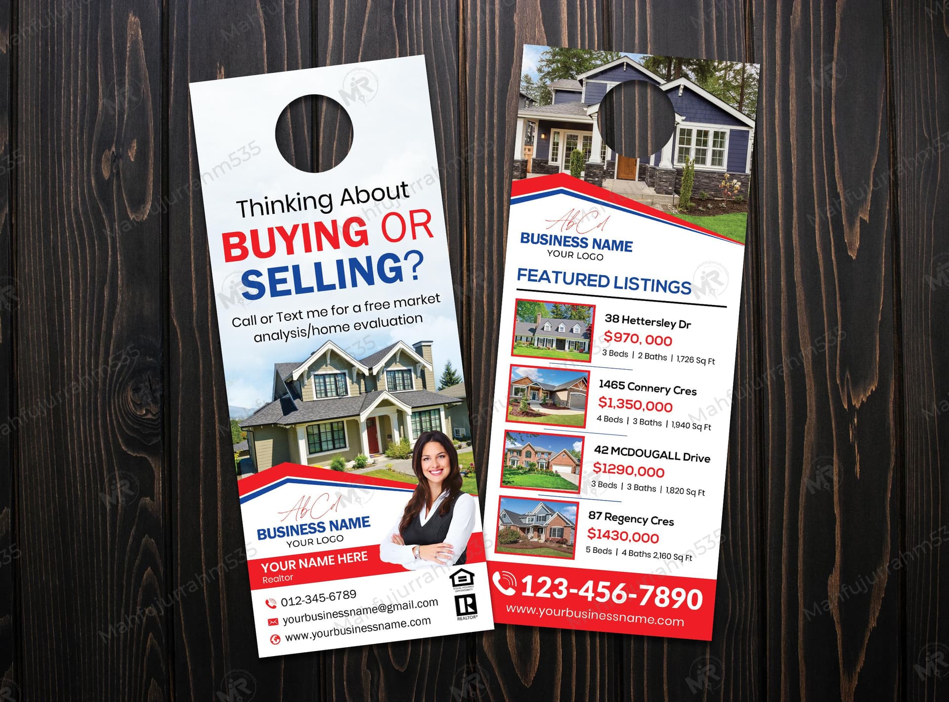 Real Estate Door Hanger Design Real Estate Door Hanger Design.jpg