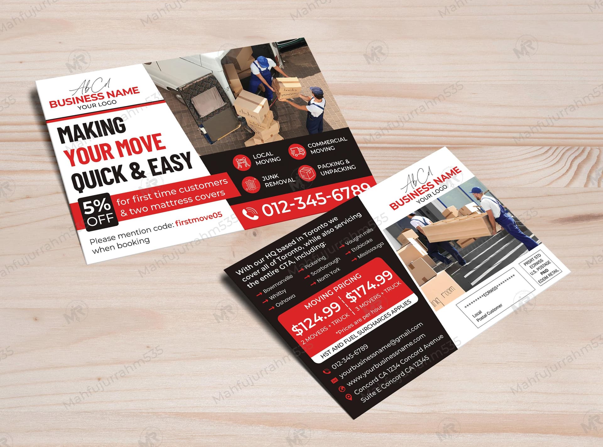 Moving Services Postcard Design Moving Services Postcard Design.jpg