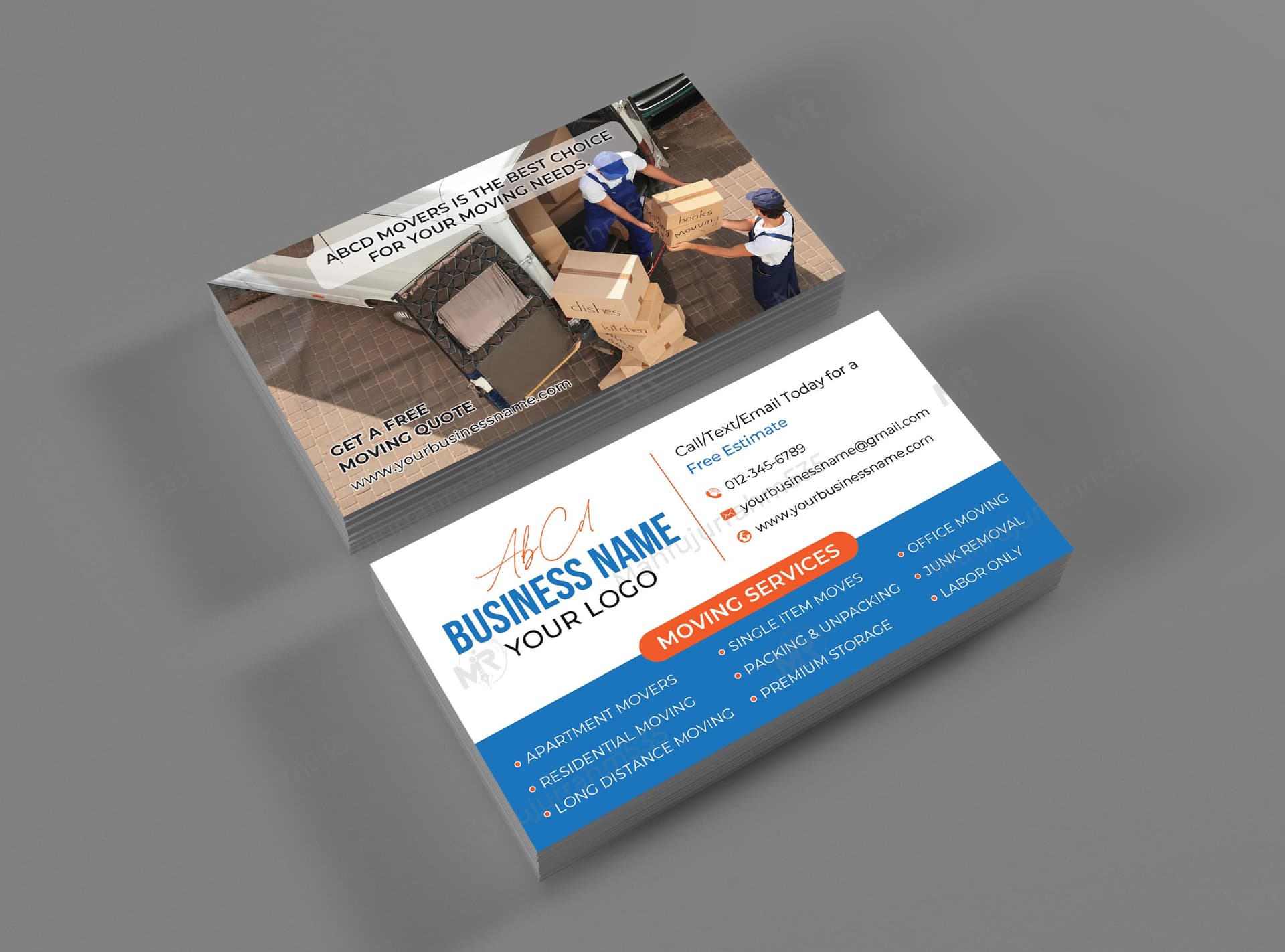 Moving Services Business Card Design Moving Services Business Card Design.jpg