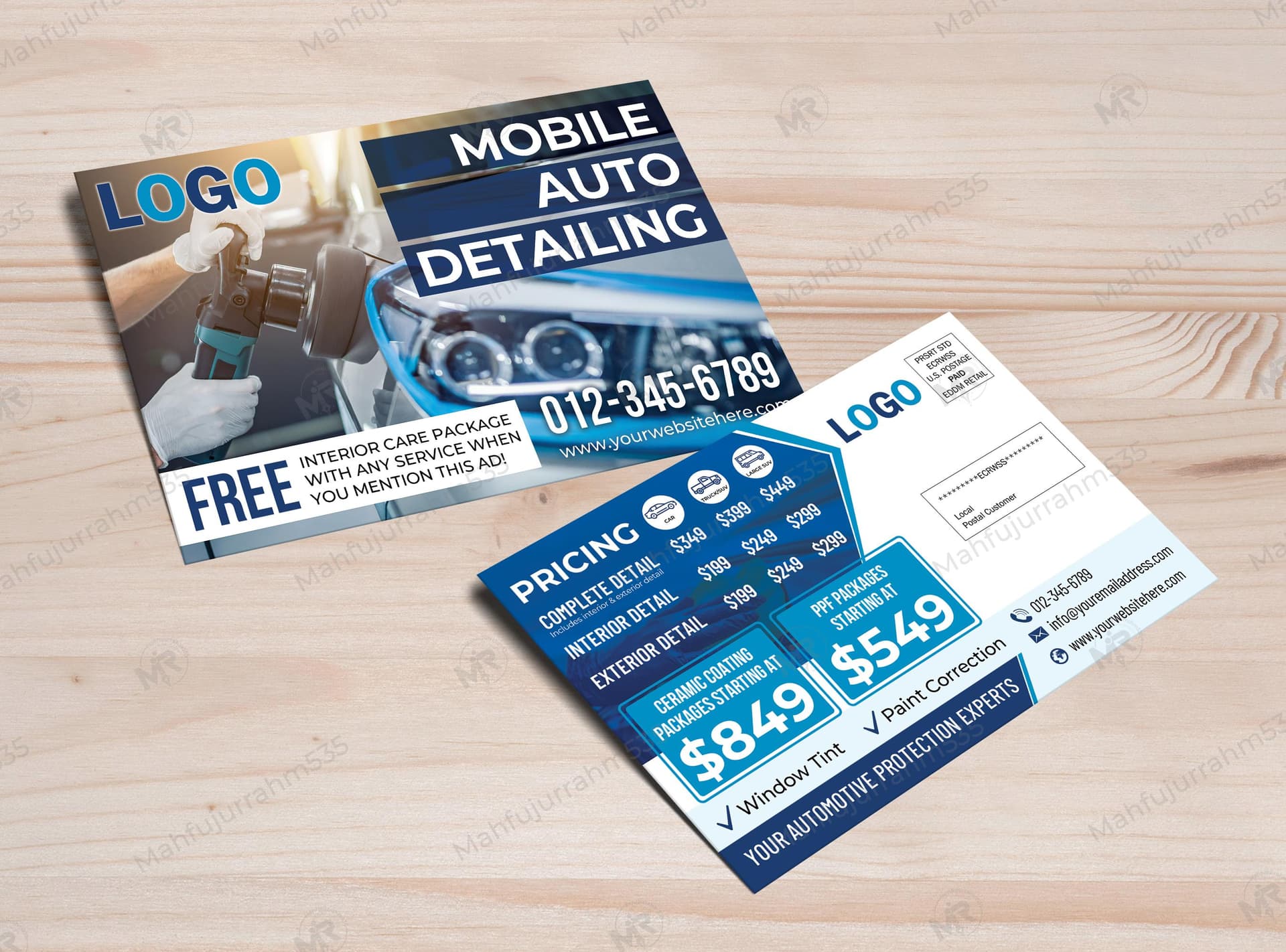 Mobile Auto Detailing Services Postcard Design Mobile Auto Detailing Services Postcard Design.jpg