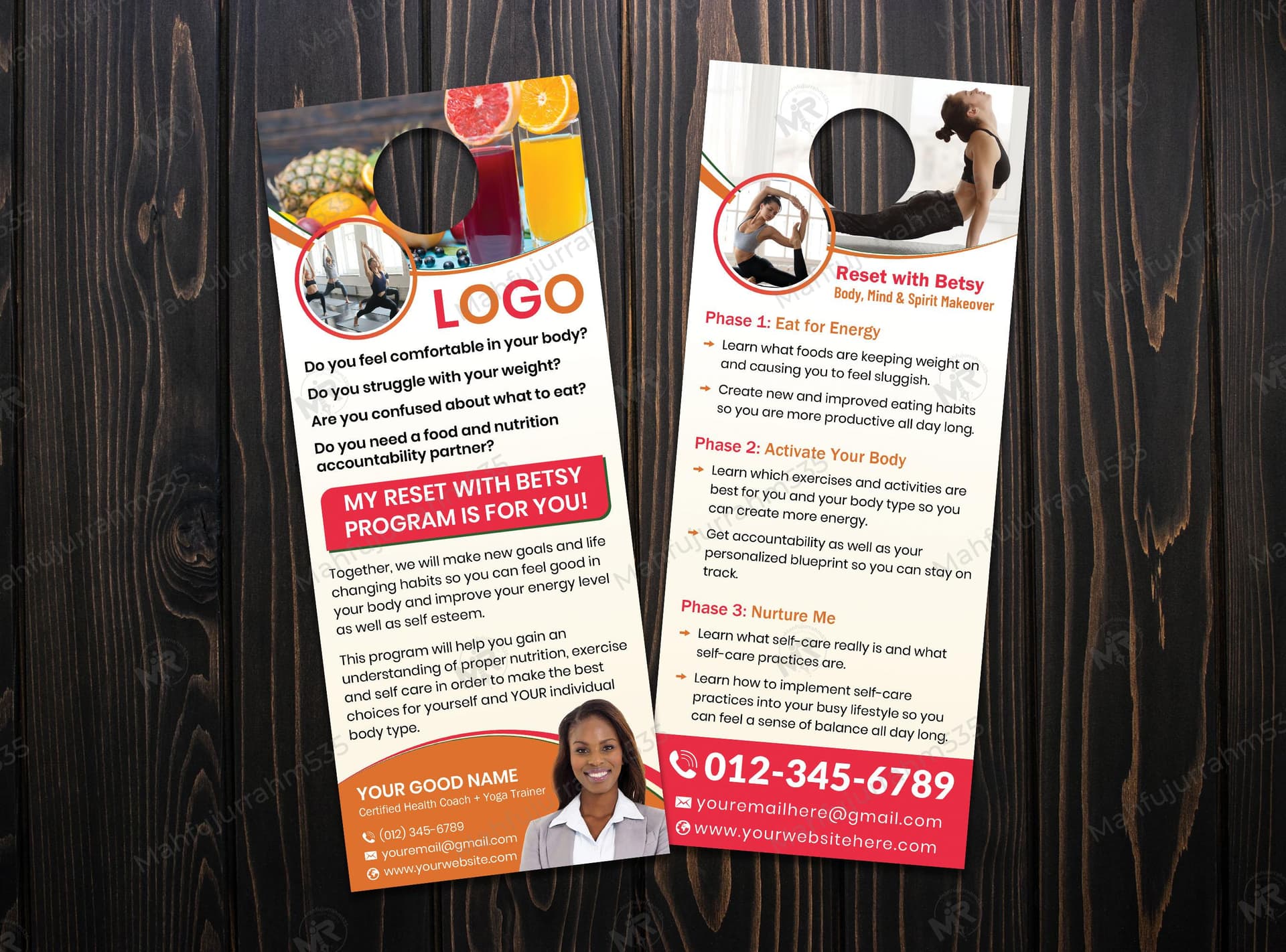 Fitness Yoga Training Centre Door Hanger Design Fitness Yoga Training Centre Door Hanger Design.jpg