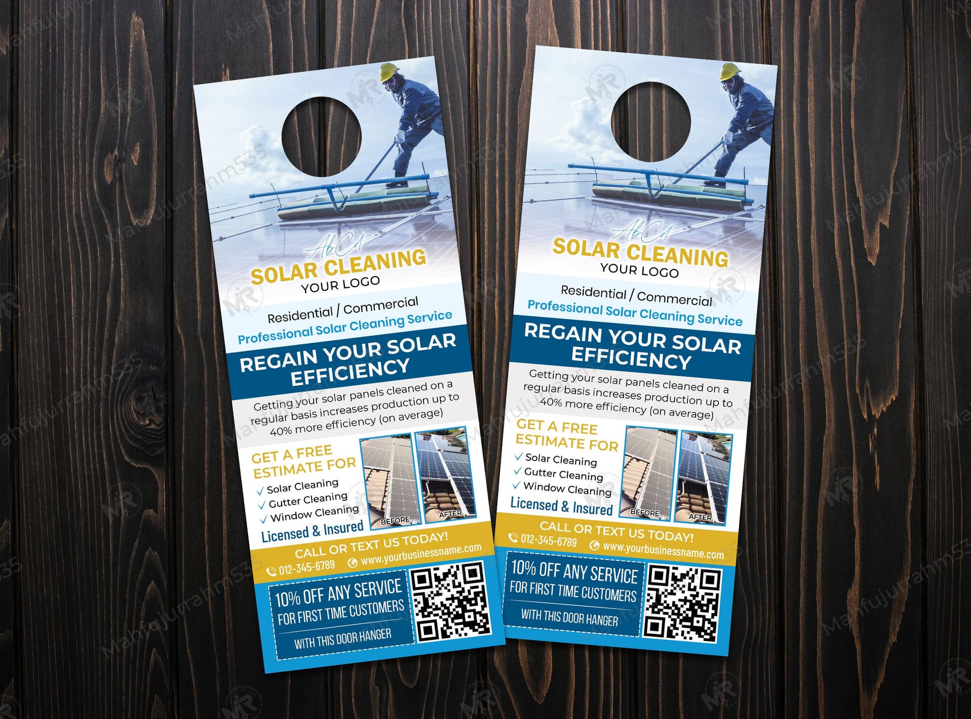 Solar Panel Cleaning Service Door Hanger Design Solar Panel Cleaning Services Door Hanger Design.jpg
