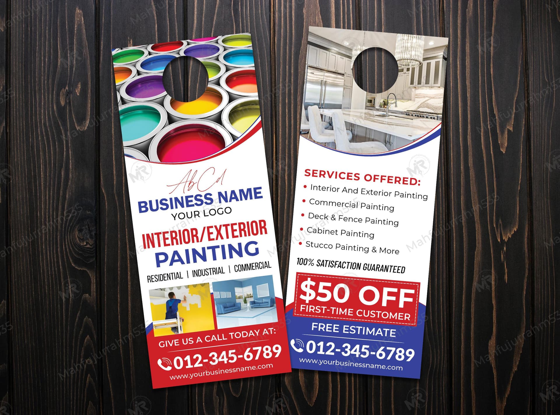 Painting Services Door Hanger Design Painting Services Door Hanger Design.jpg