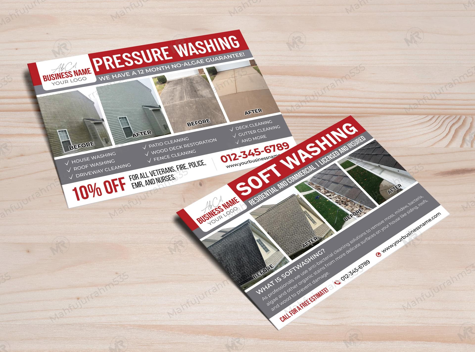 Pressure and Soft Washing Services Postcard Design Pressure and Soft Washing Services Postcard Design.jpg