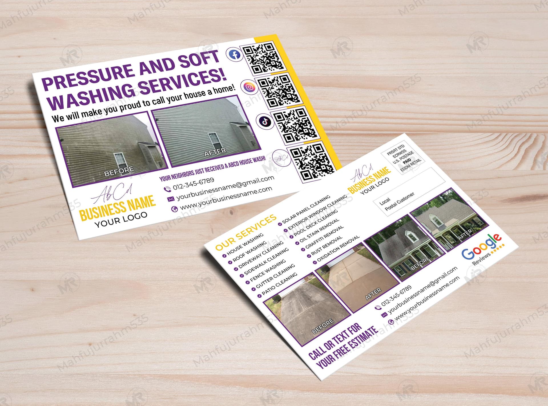 Pressure and Soft Washing Services EDDM Postcard Design Pressure and Soft Washing Services EDDM Postcard Design.jpg