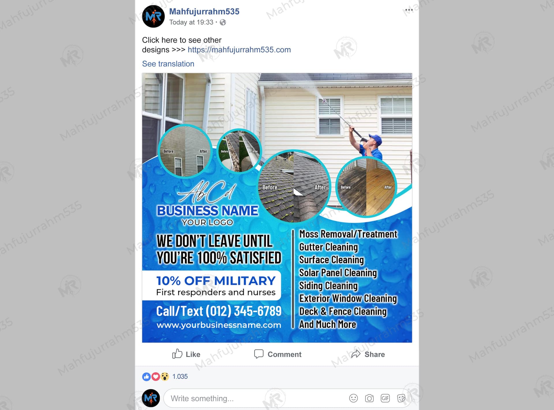 Pressure Washing Services Social Media Post Design Pressure Washing Services Social Media Post Design 1.jpg