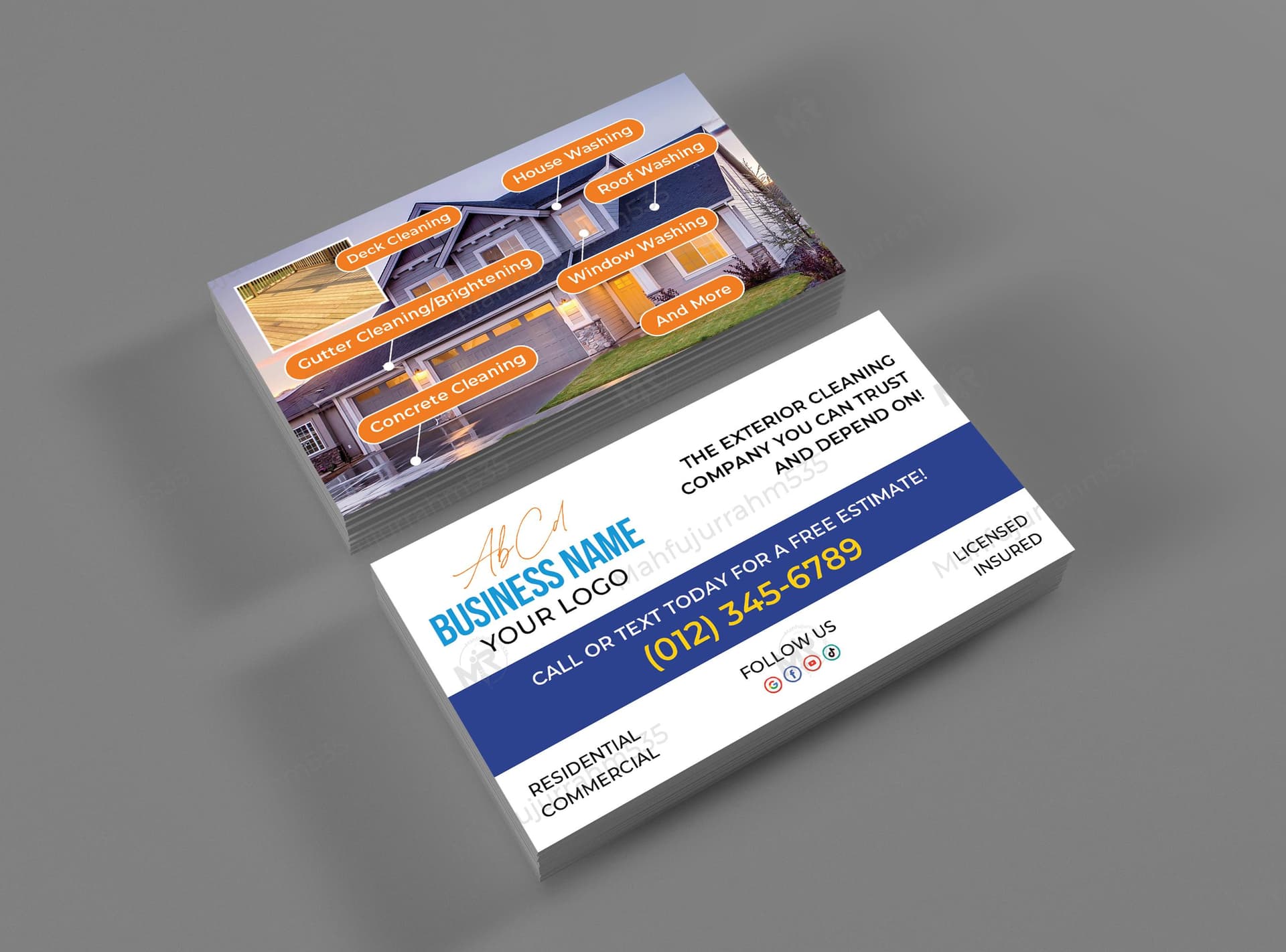Exterior Cleaning Services Business Card Design Exterior Cleaning Services Business Card Design.jpg