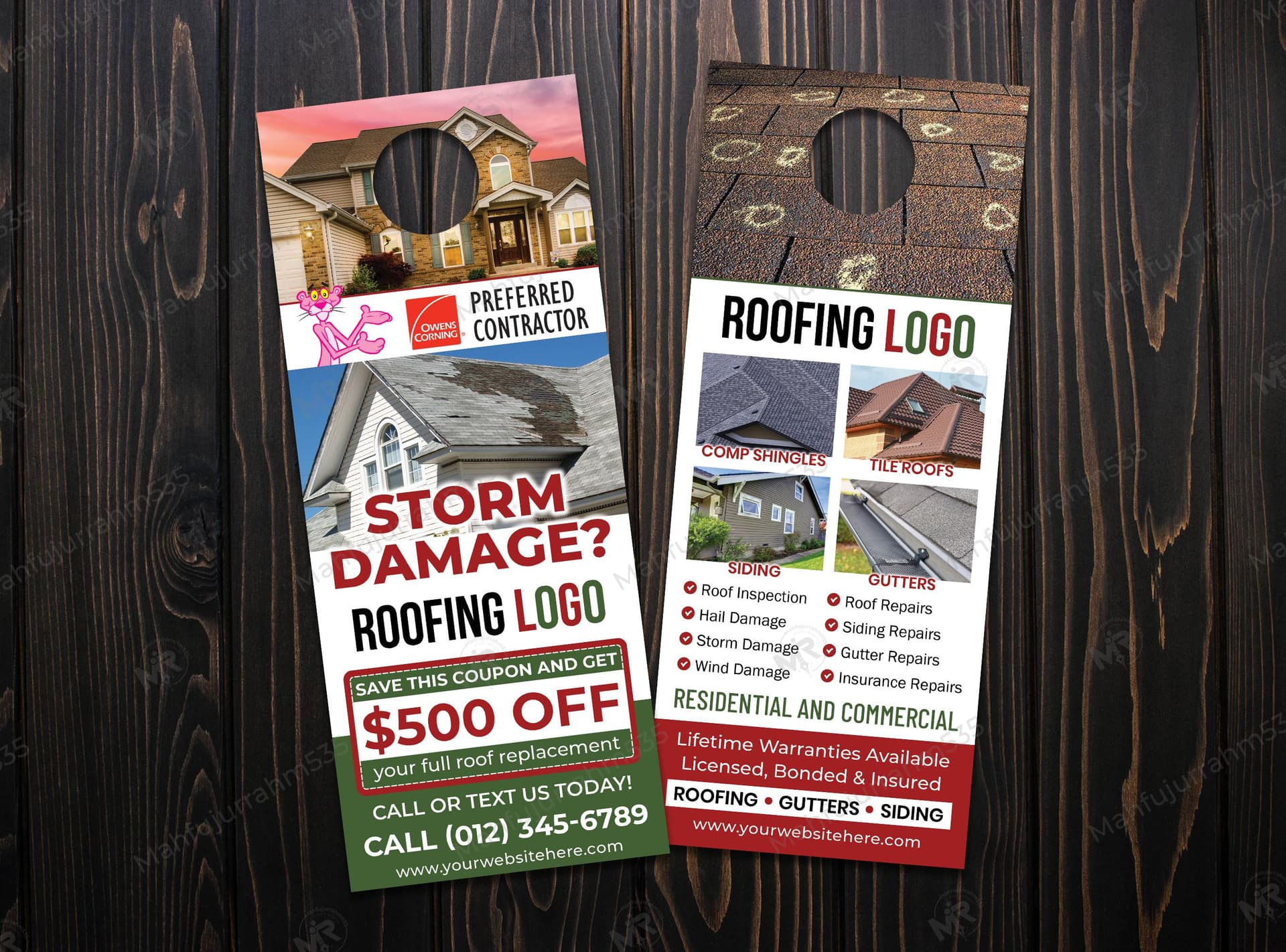 Storm Damage Roofing Services Door Hanger Design Storm Damage Roofing Services Door Hanger Design.jpg