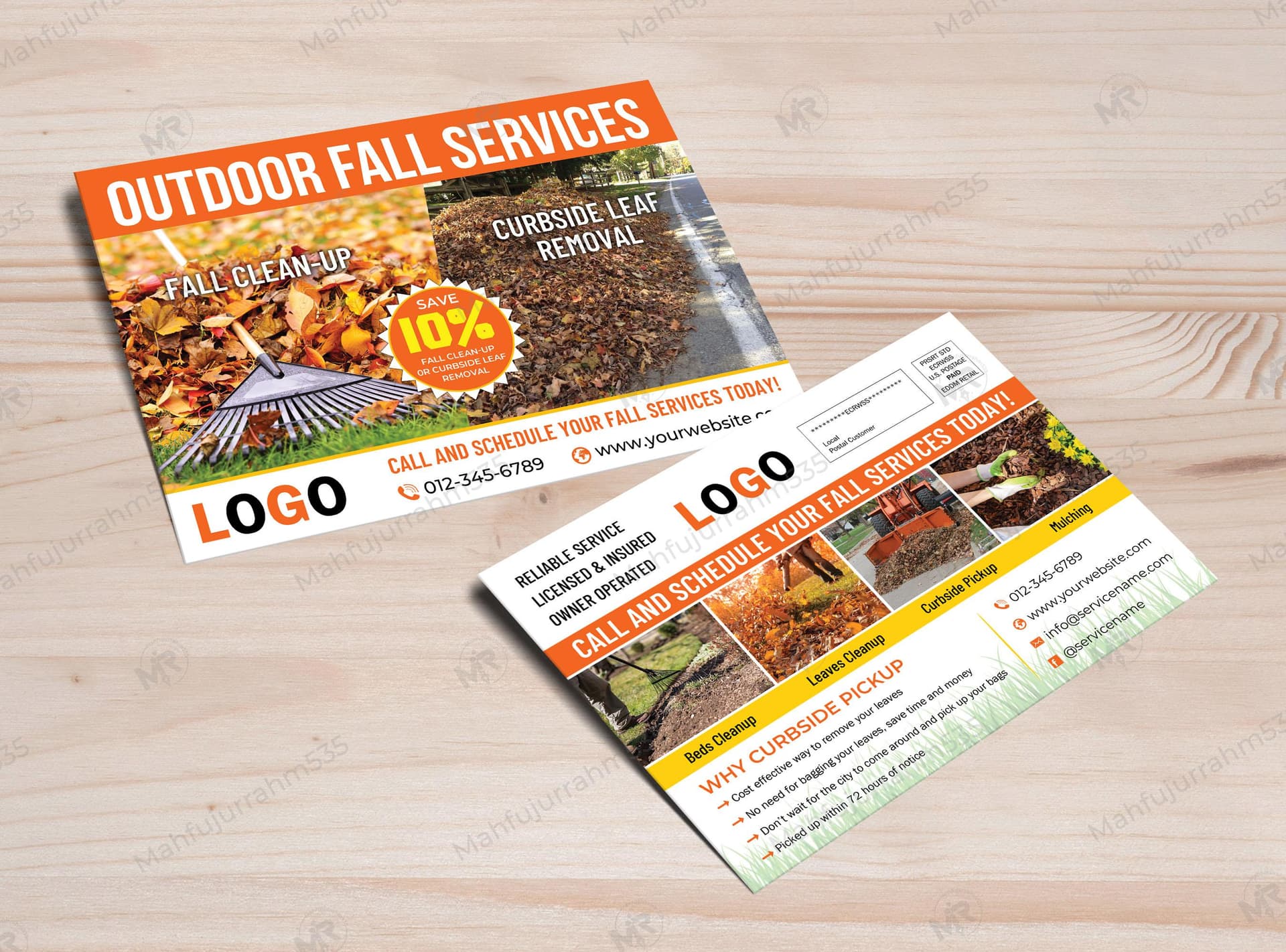 Fall Cleanup Services Postcard Design Fall Cleanup Services Postcard Design.jpg