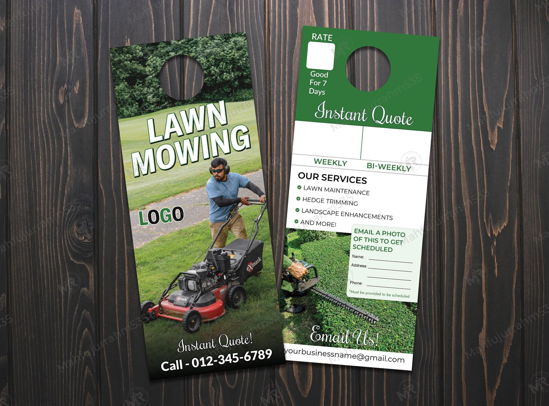 Lawn Mowing Door Hanger Design Lawn Mowing Door Hanger Design.jpg