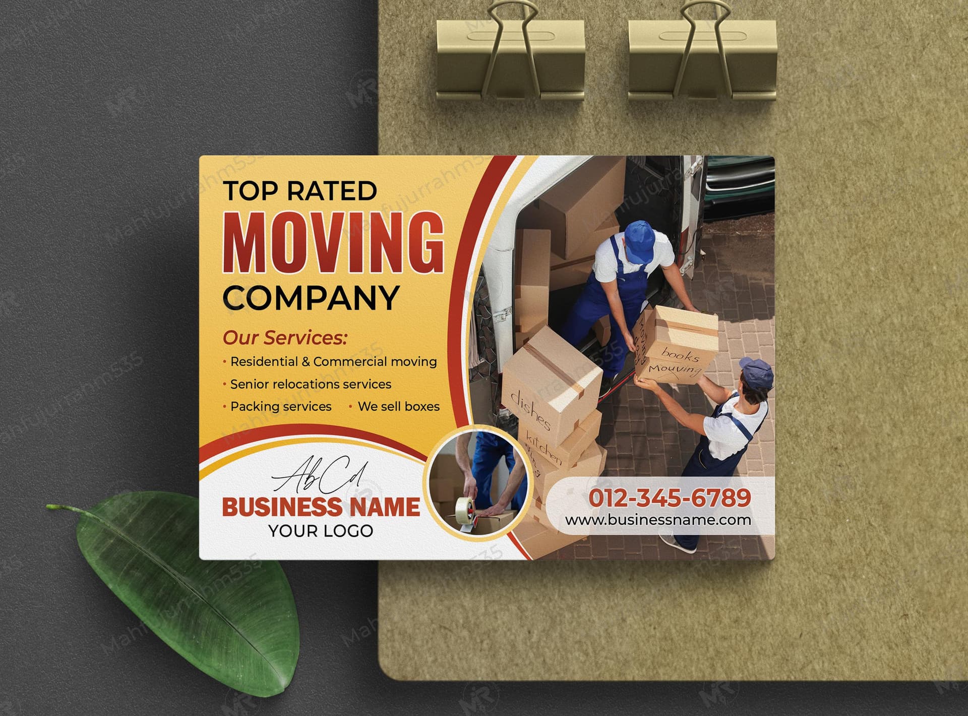 Moving Services Postcard Design Moving Services Postcard Design 4.jpg