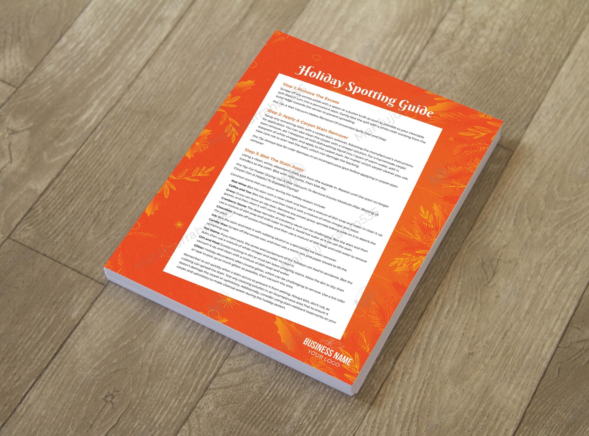 Holiday Spotting Guide Cleaning Services Flyer Design Holiday Spotting Guide Cleaning Services Flyer Design 2.jpg