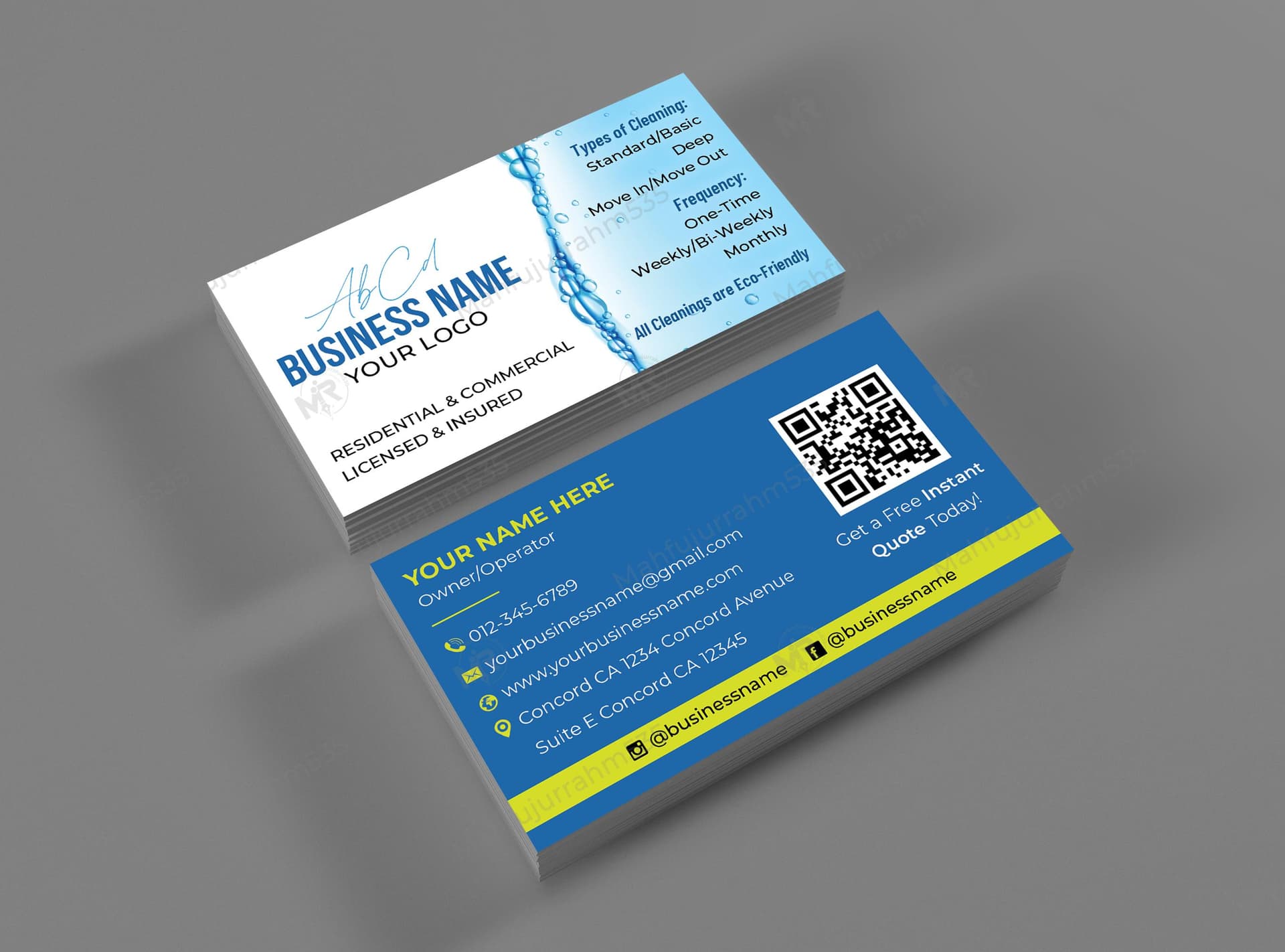Cleaning Services Business Card Design Cleaning Services Business Card Design 1.jpg