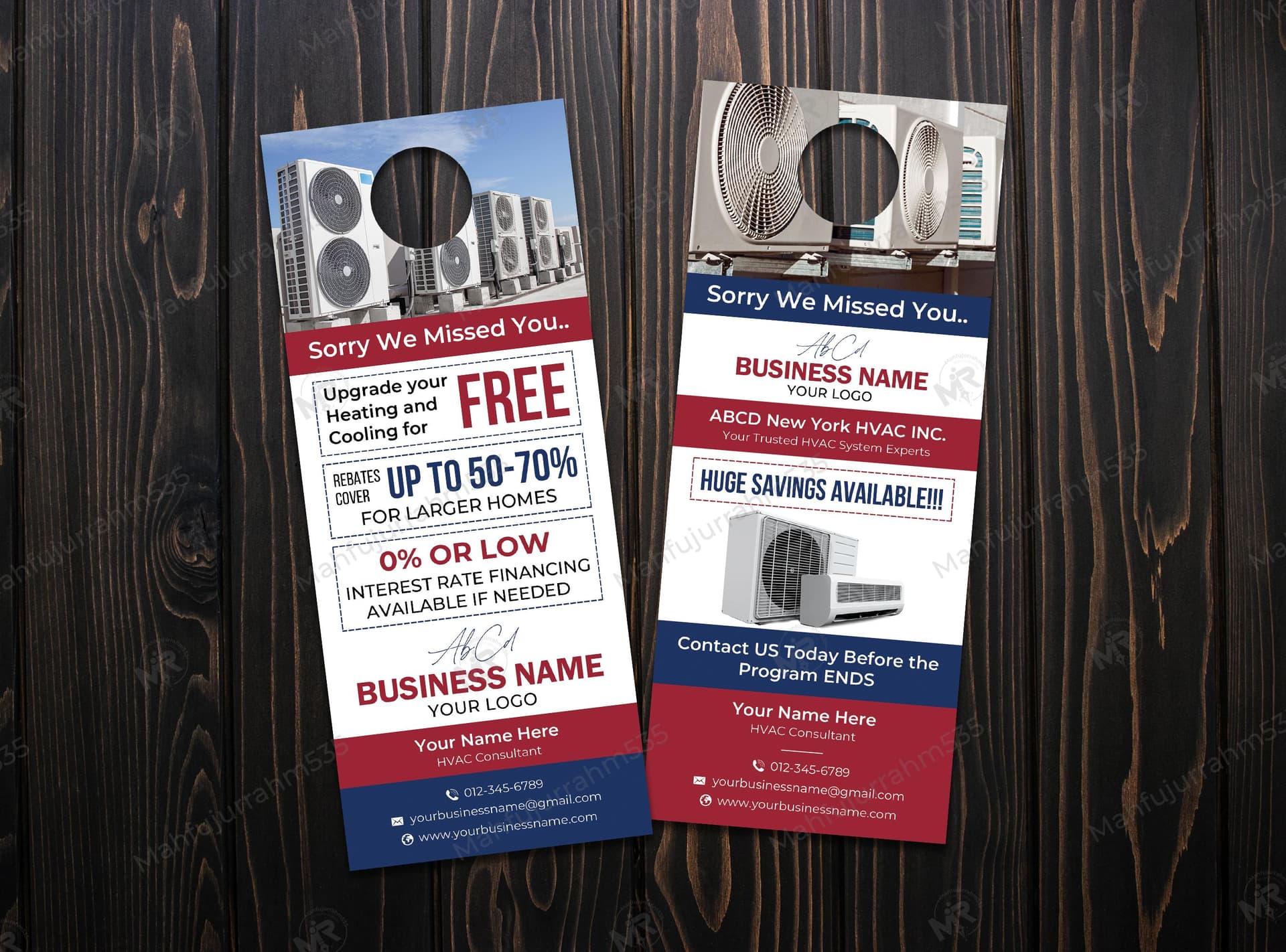 HVAC Service Door Hanger Design HVAC Services Door Hanger Design.jpg