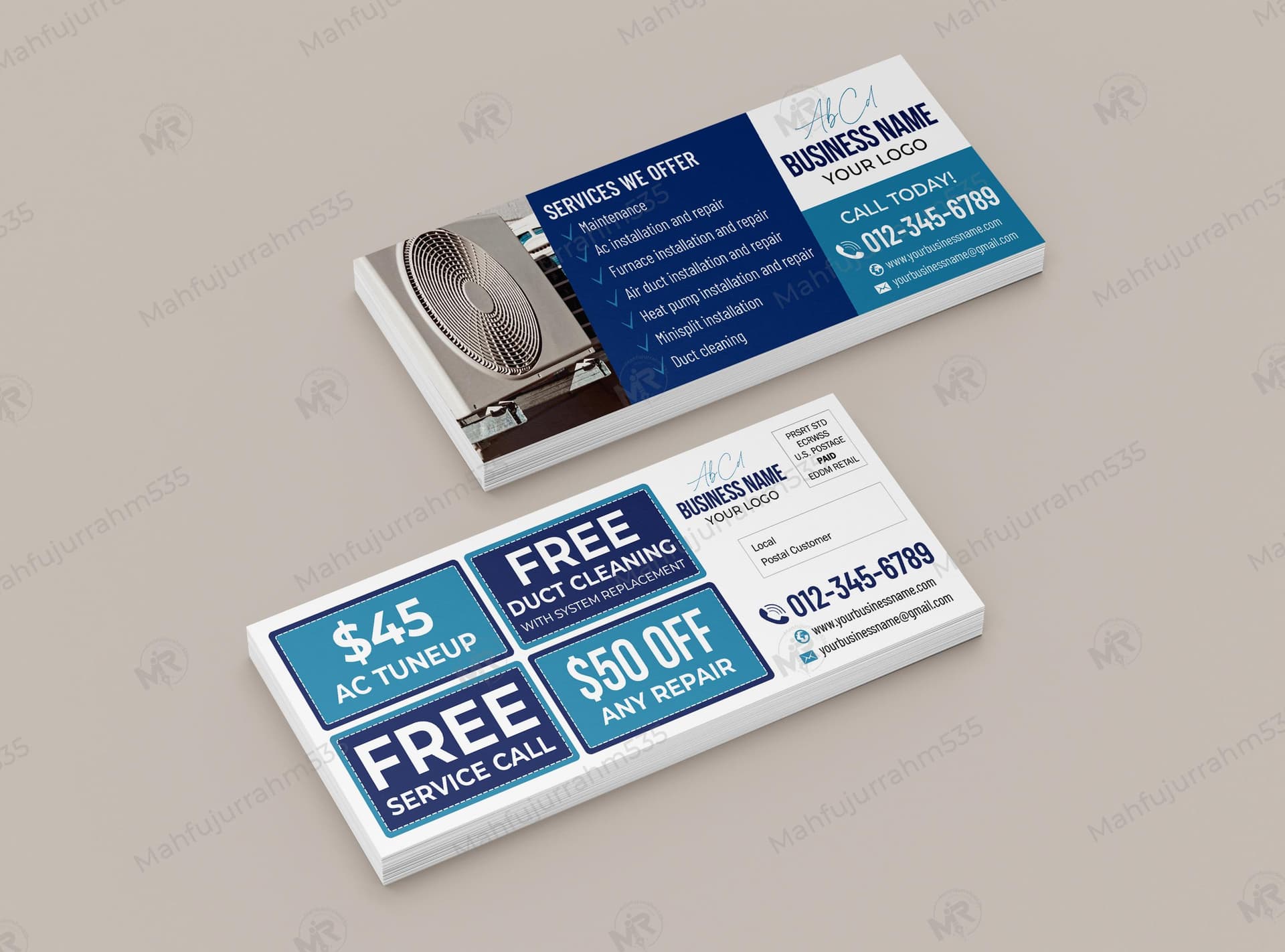 Air Conditioning Services Postcard Design Air Conditioning Services Postcard Design.jpg