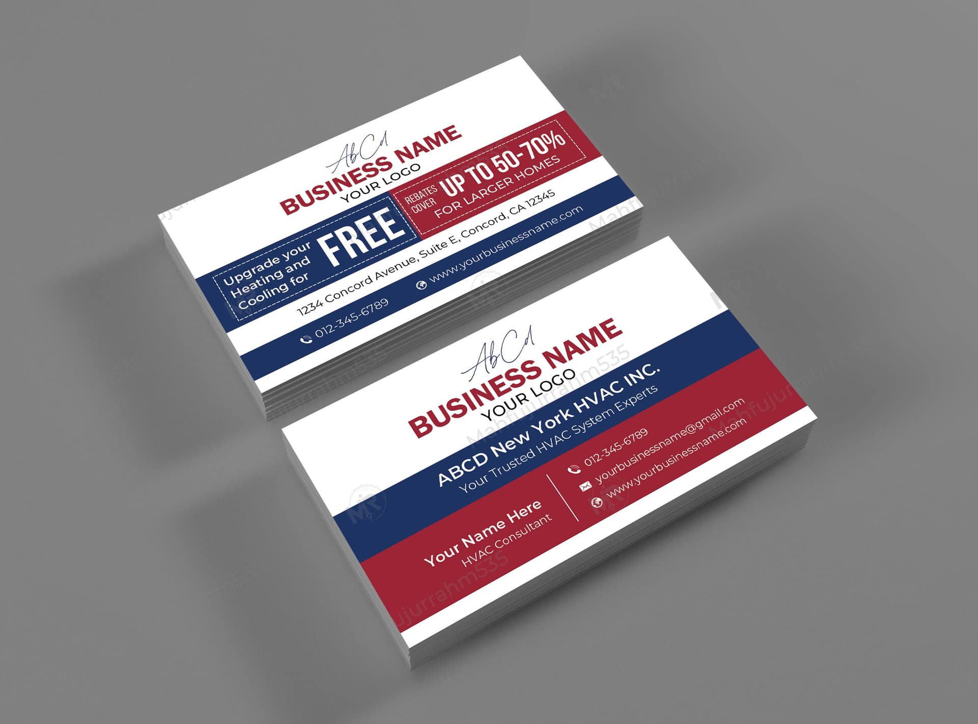 HVAC Services Business Card Design HVAC Services Business Card Design.jpg
