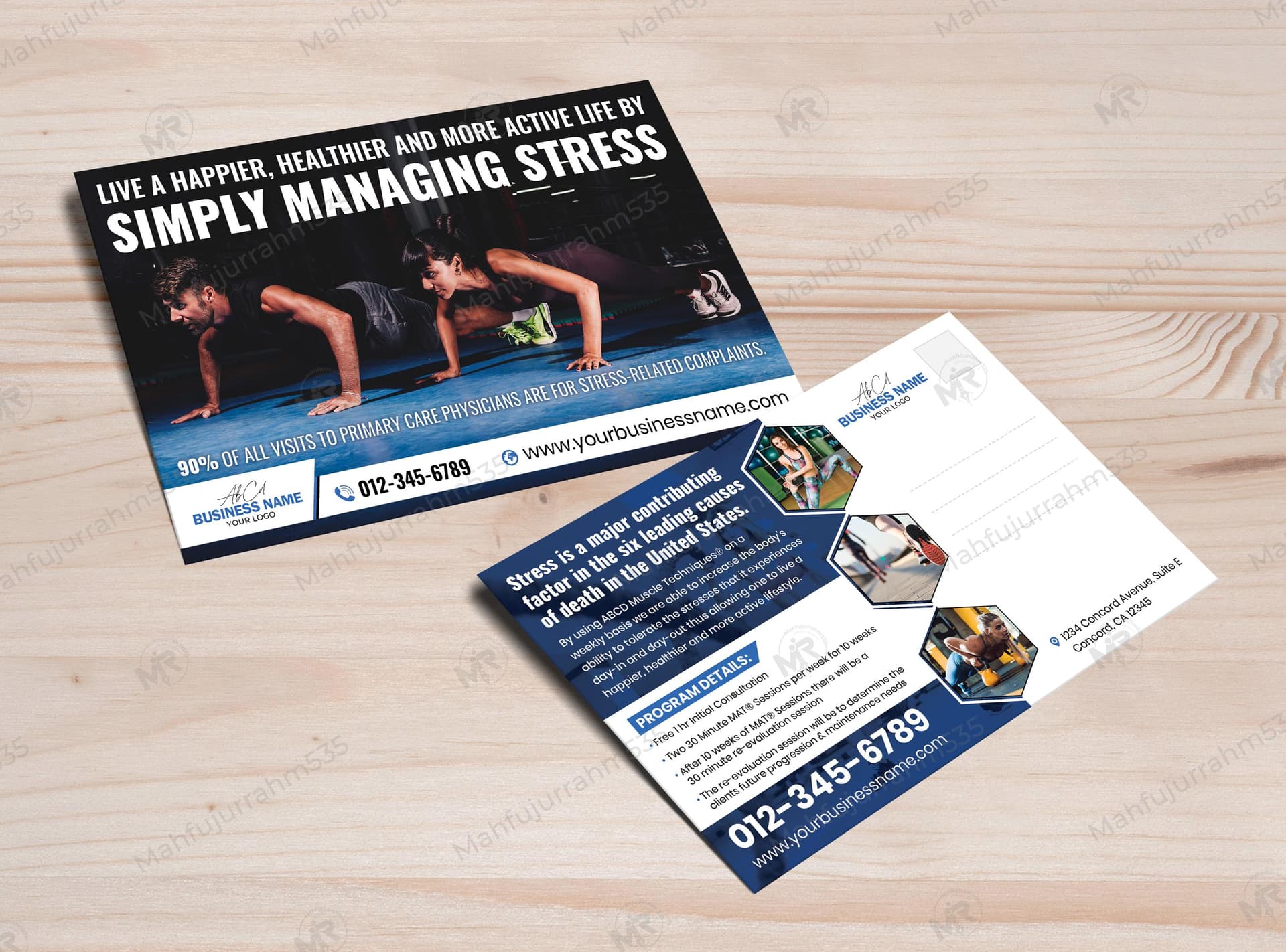Fitness Health Care Postcard Design Fitness Health Care Postcard Design 1.jpg