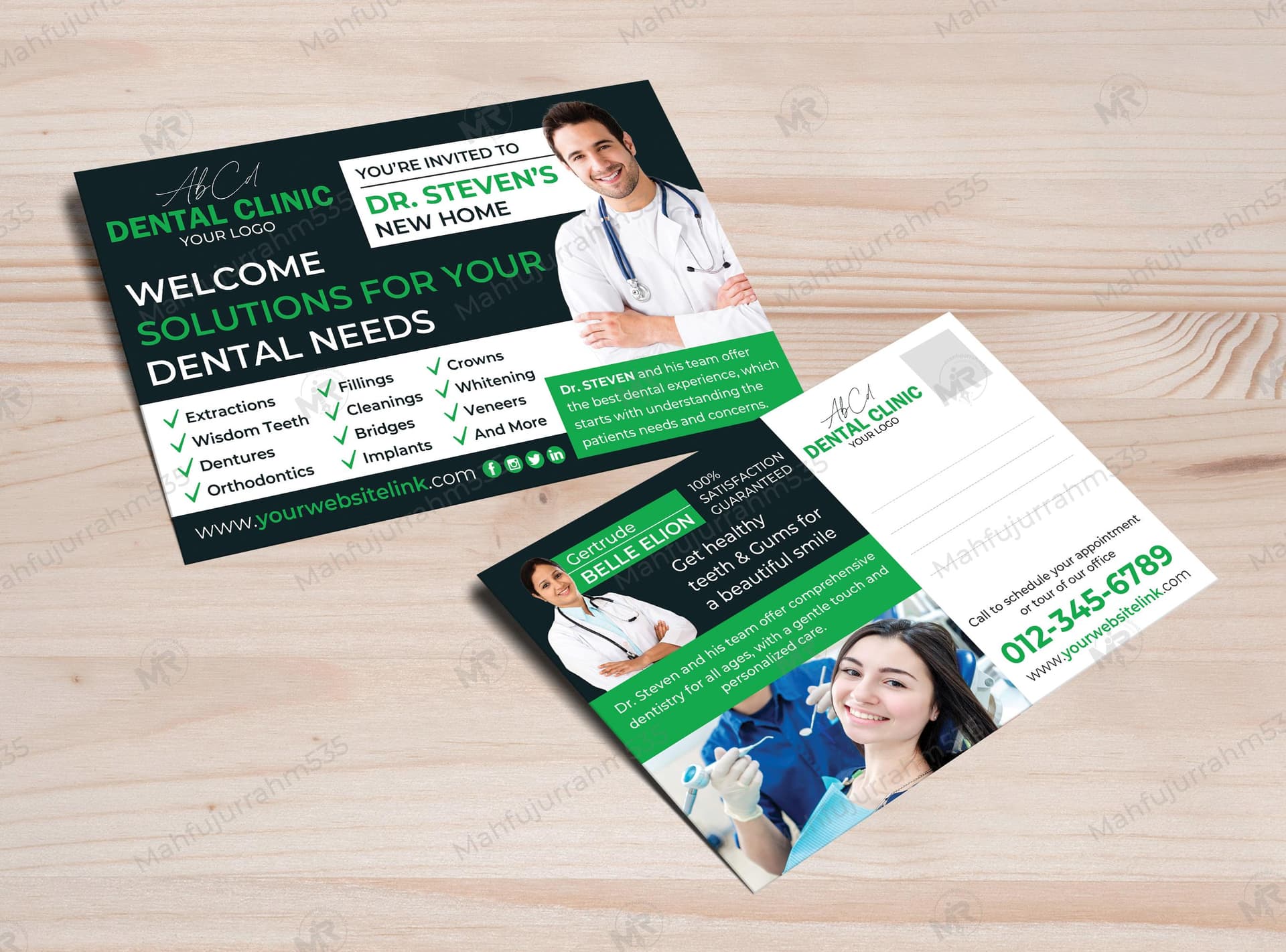 Dental Services Postcard Design Dental Clinic Postcard Design.jpg