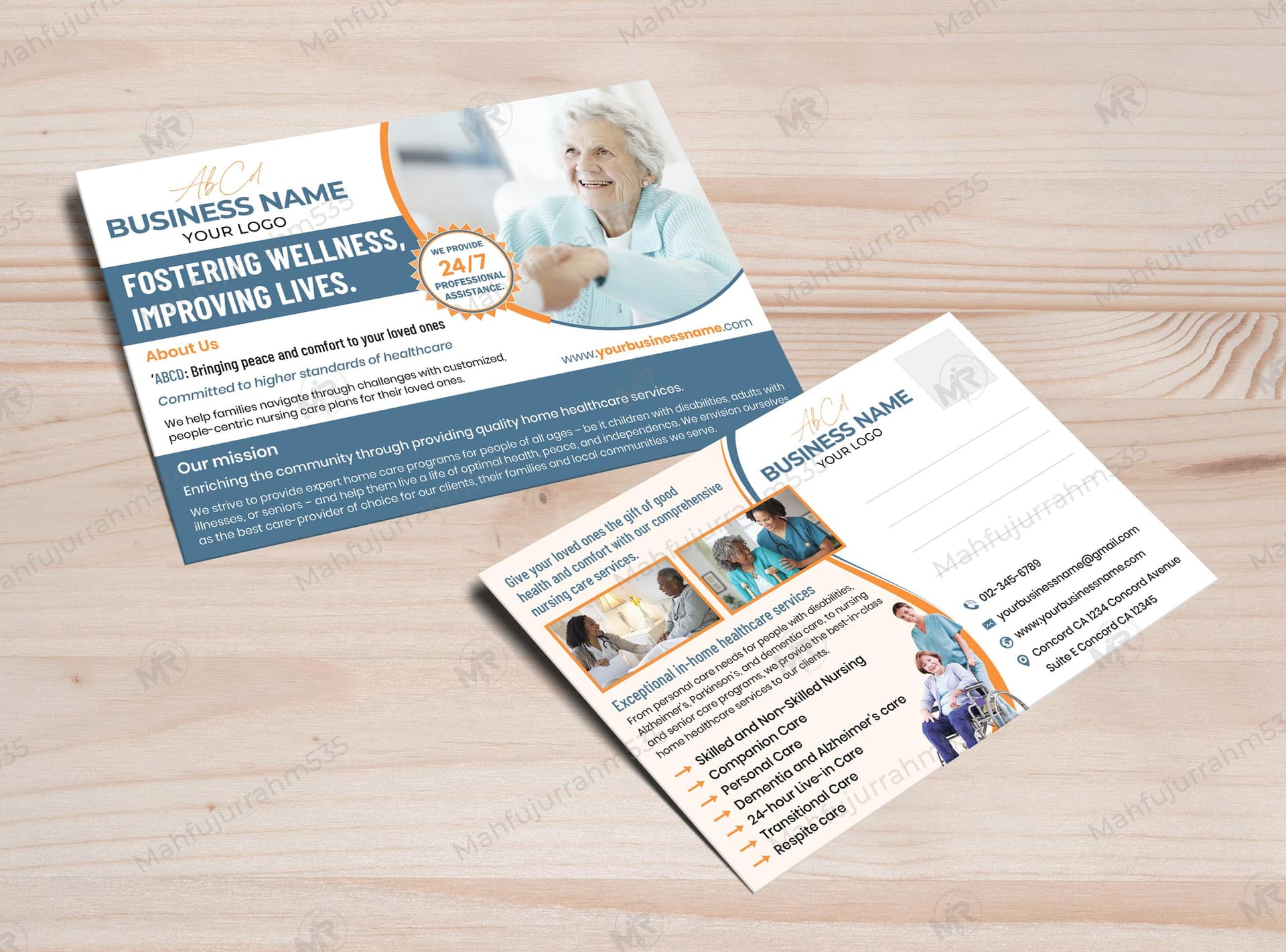 Home Care Nursing Services Postcard Design Home Care Nursing Services Postcard Design.jpg