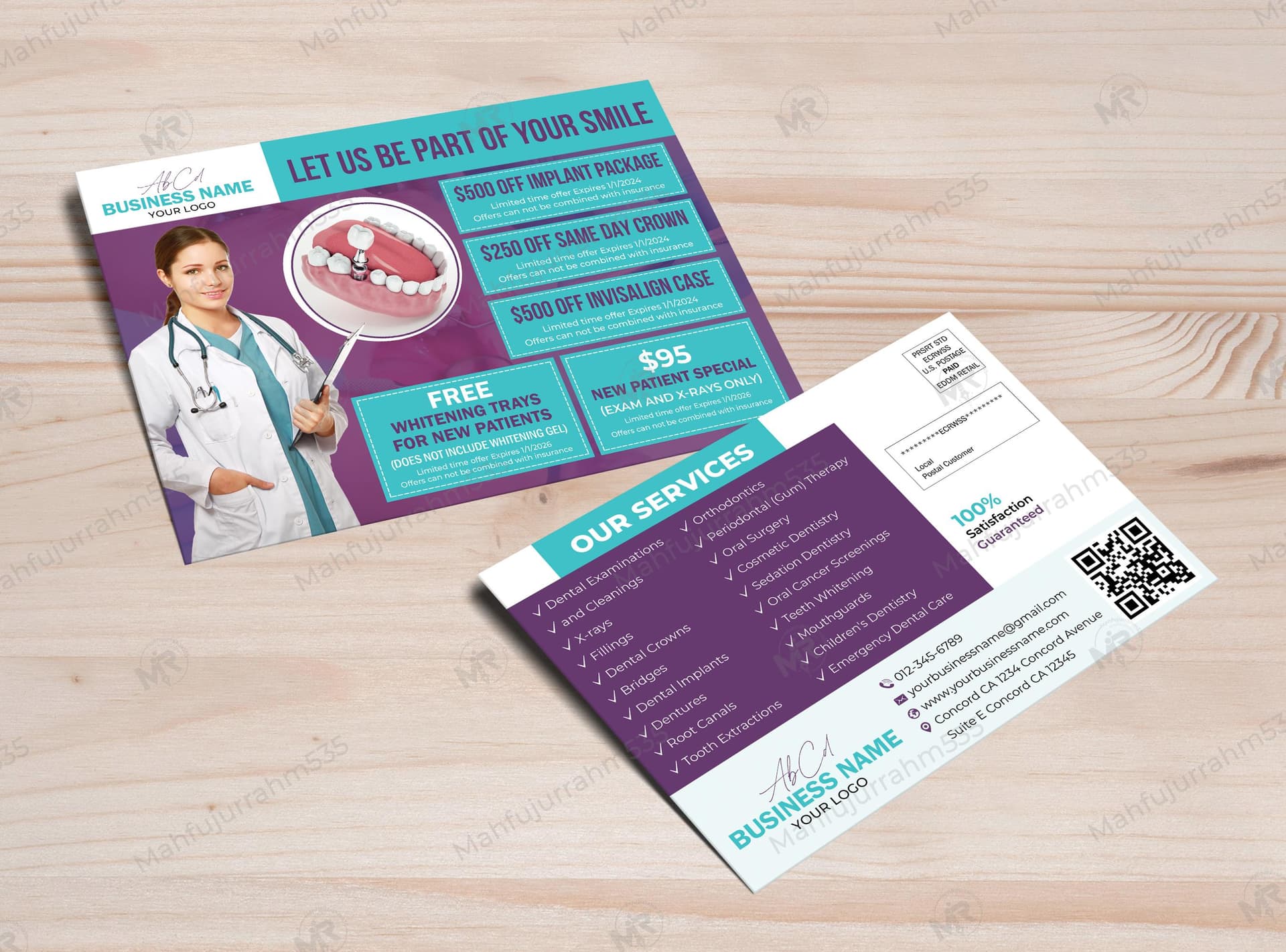 Dental Services Postcard Design Dental Services Postcard Design.jpg
