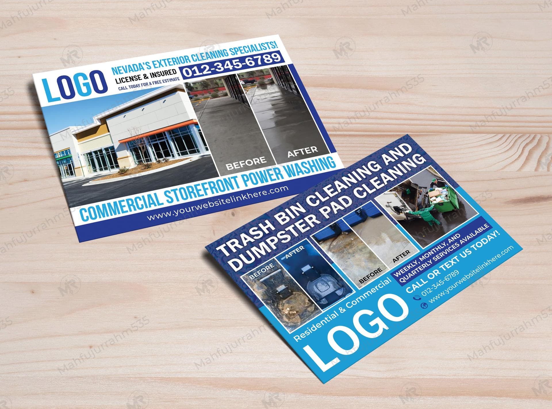 Storefront and Trash Bin Cleaning Services Postcard Design Storefront and Trash Bin Cleaning Postcard Design.jpg