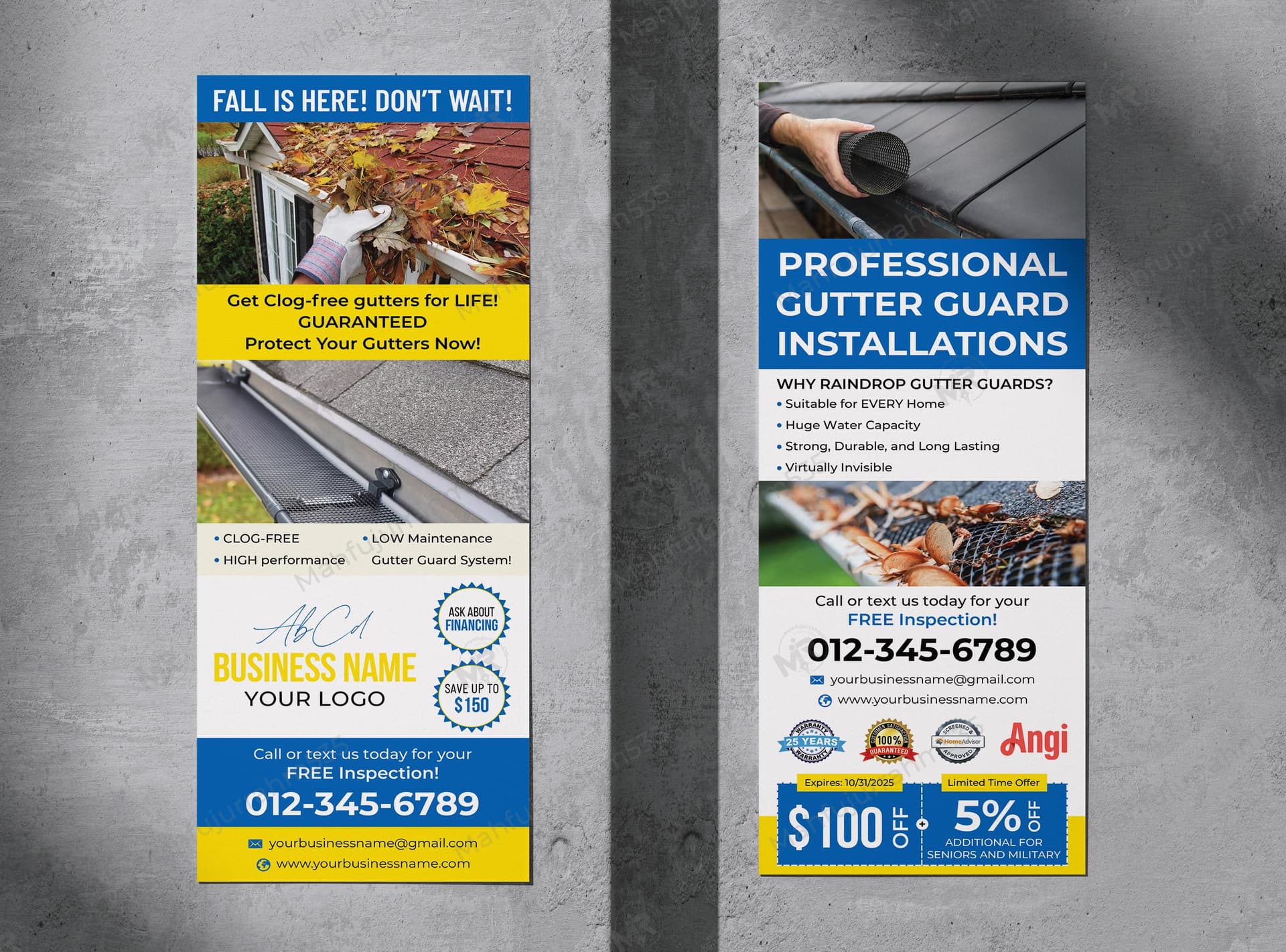 Gutter Cleaning and Gutter Guard Installations Rack Card Design Gutter Cleaning and Gutter Guard Installations Rack Card Design.jpg