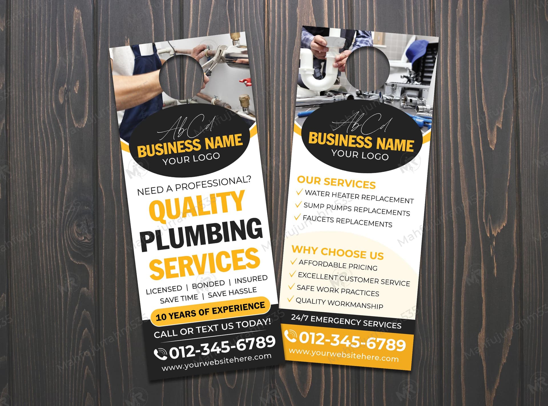 Plumbing Services Door Hanger Design Plumbing Services Door Hanger Design.jpg