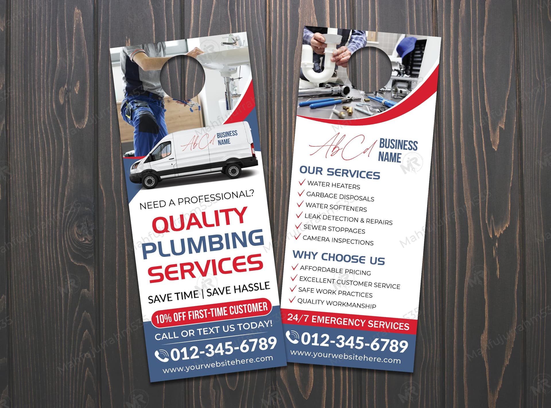 Plumbing Services Door Hanger Design Plumbing Services Door Hanger Design 1.jpg