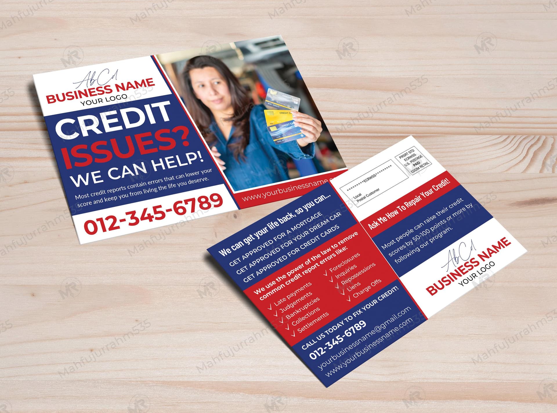 Credit Repair Postcard Design Credit Repair Postcard Design.jpg