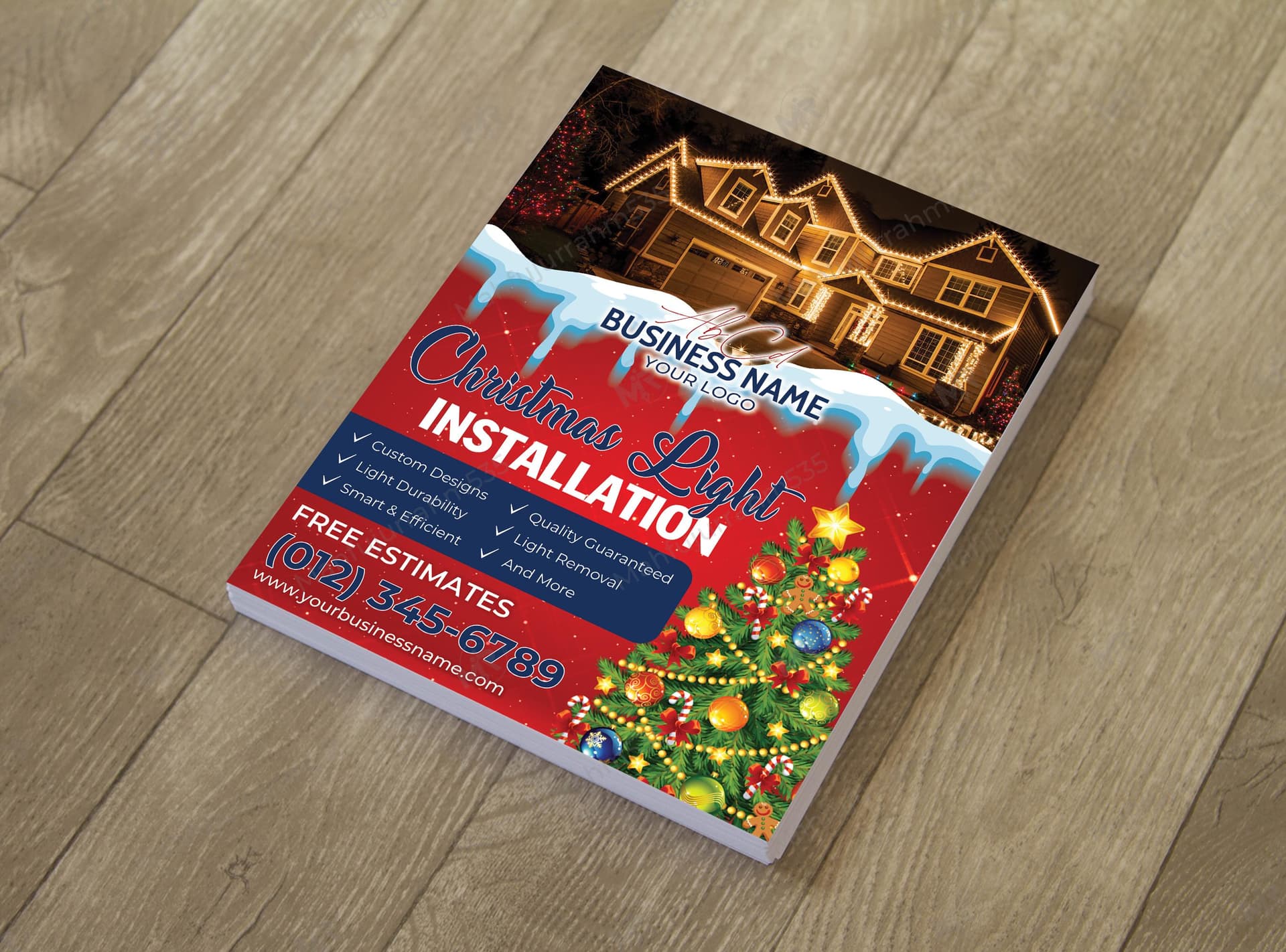 Christmas Light Installation Flyer Design Christmas Light Installation Flyer Design.jpg