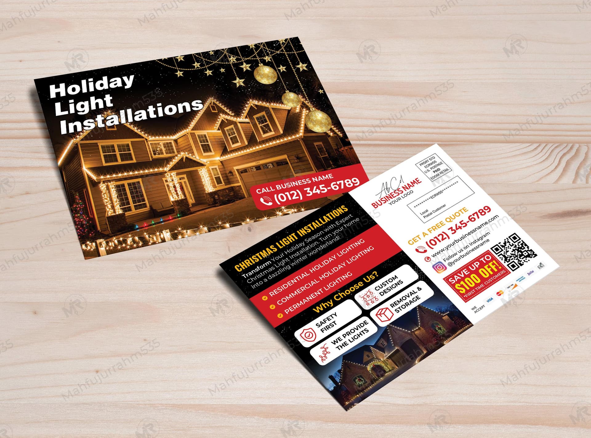 Christmas Light Installations Postcard Design Christmas Light Installations Postcard Design.jpg