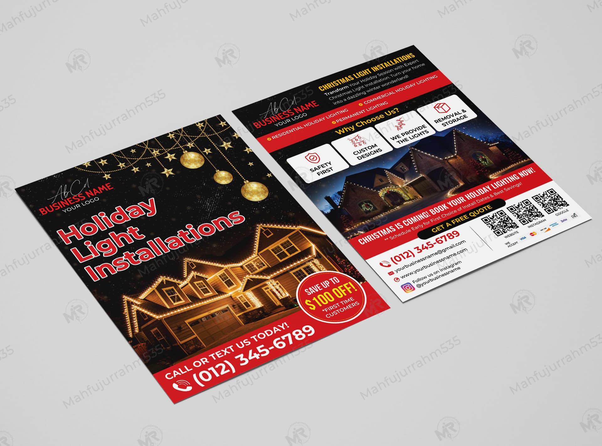 Christmas Light Installations Flyer Design Christmas Light Installations Flyer Design.jpg