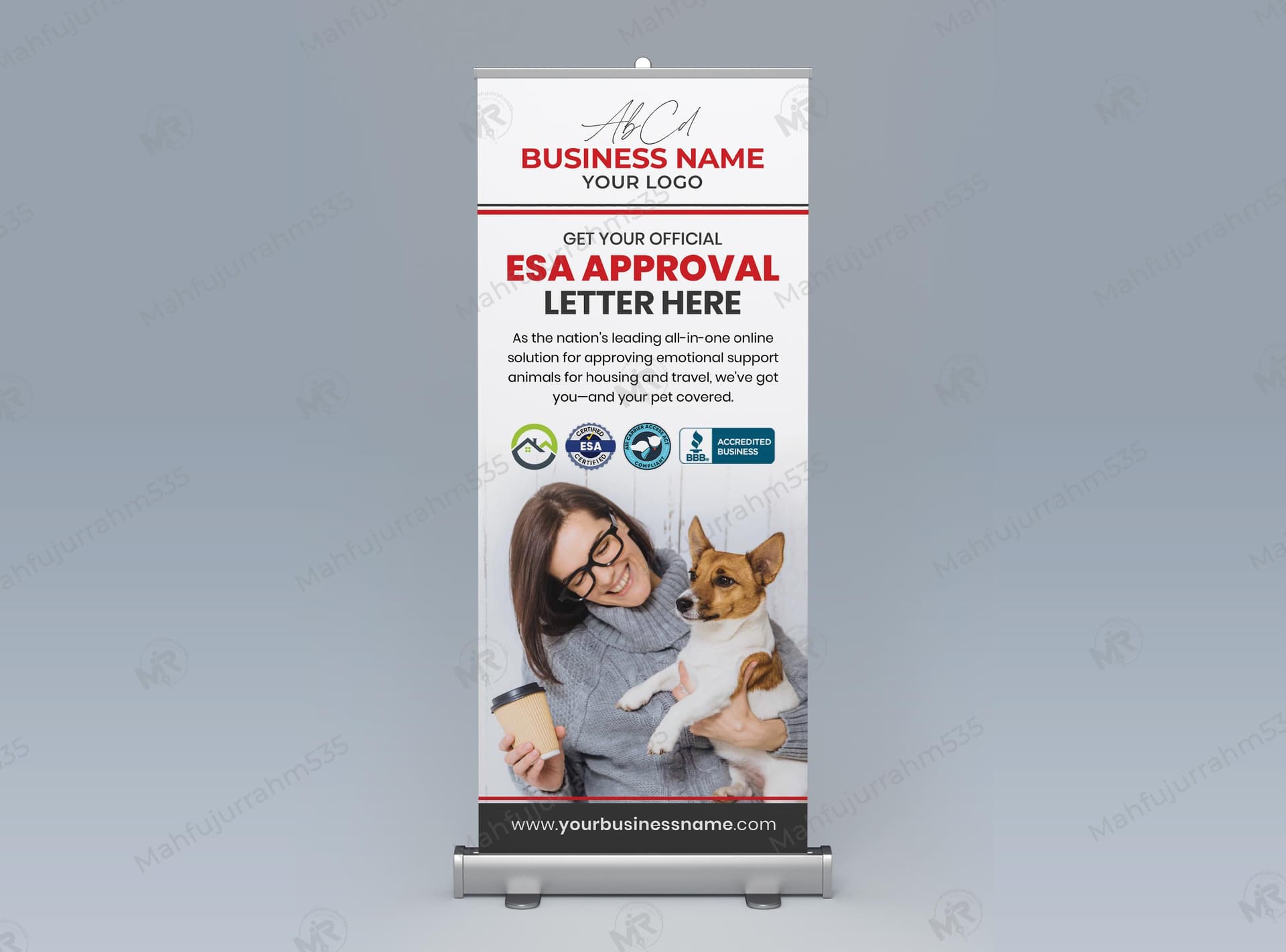 Pet Care Service Rollup Banner Design Pet Care Service Rollup Banner Design.jpg