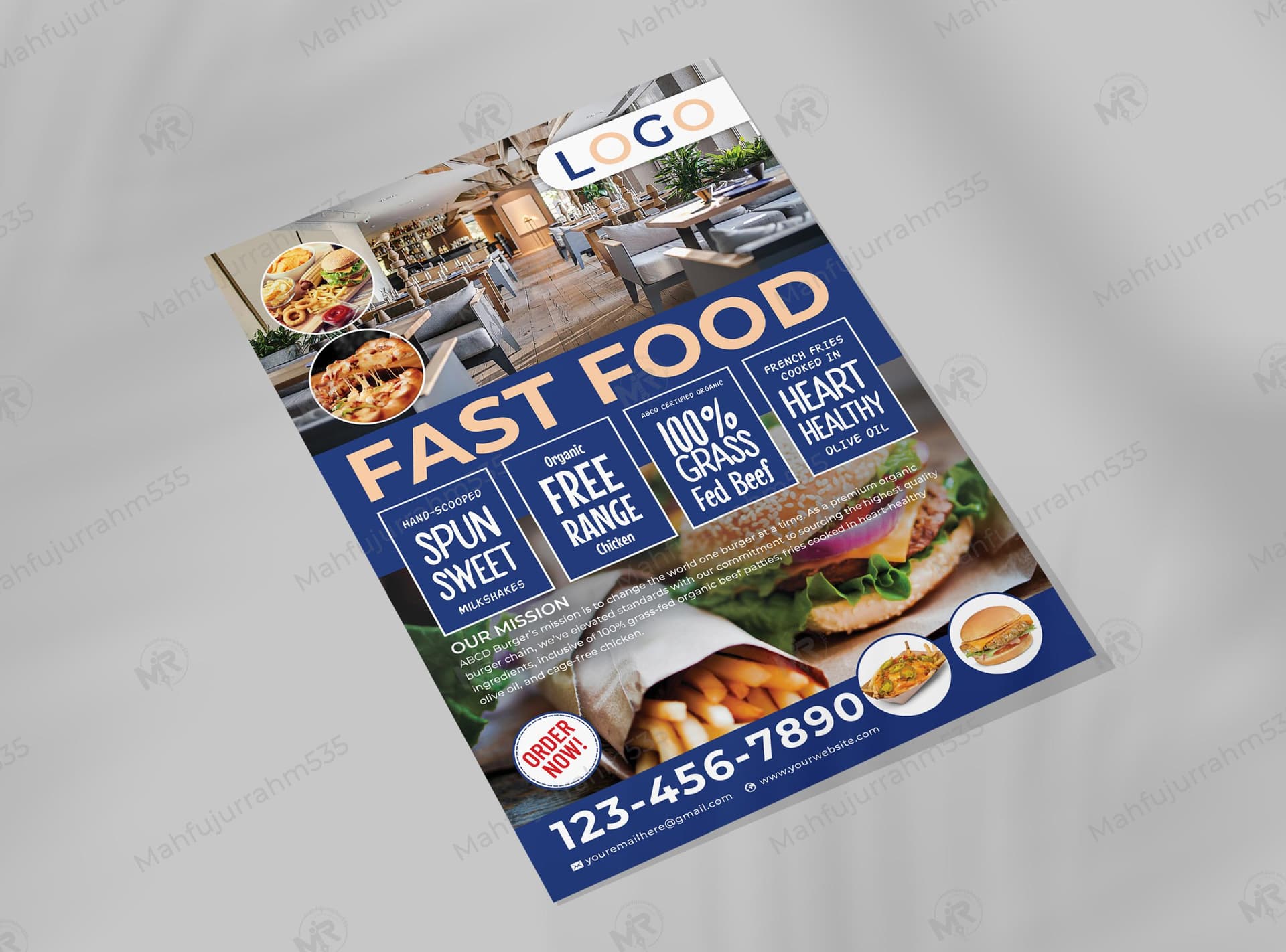 Restaurant Fast Food Flyer Design for Organic and Healthy Cuisine Restaurant Fast Food Flyer Design for Organic and Healthy Cuisine.jpg