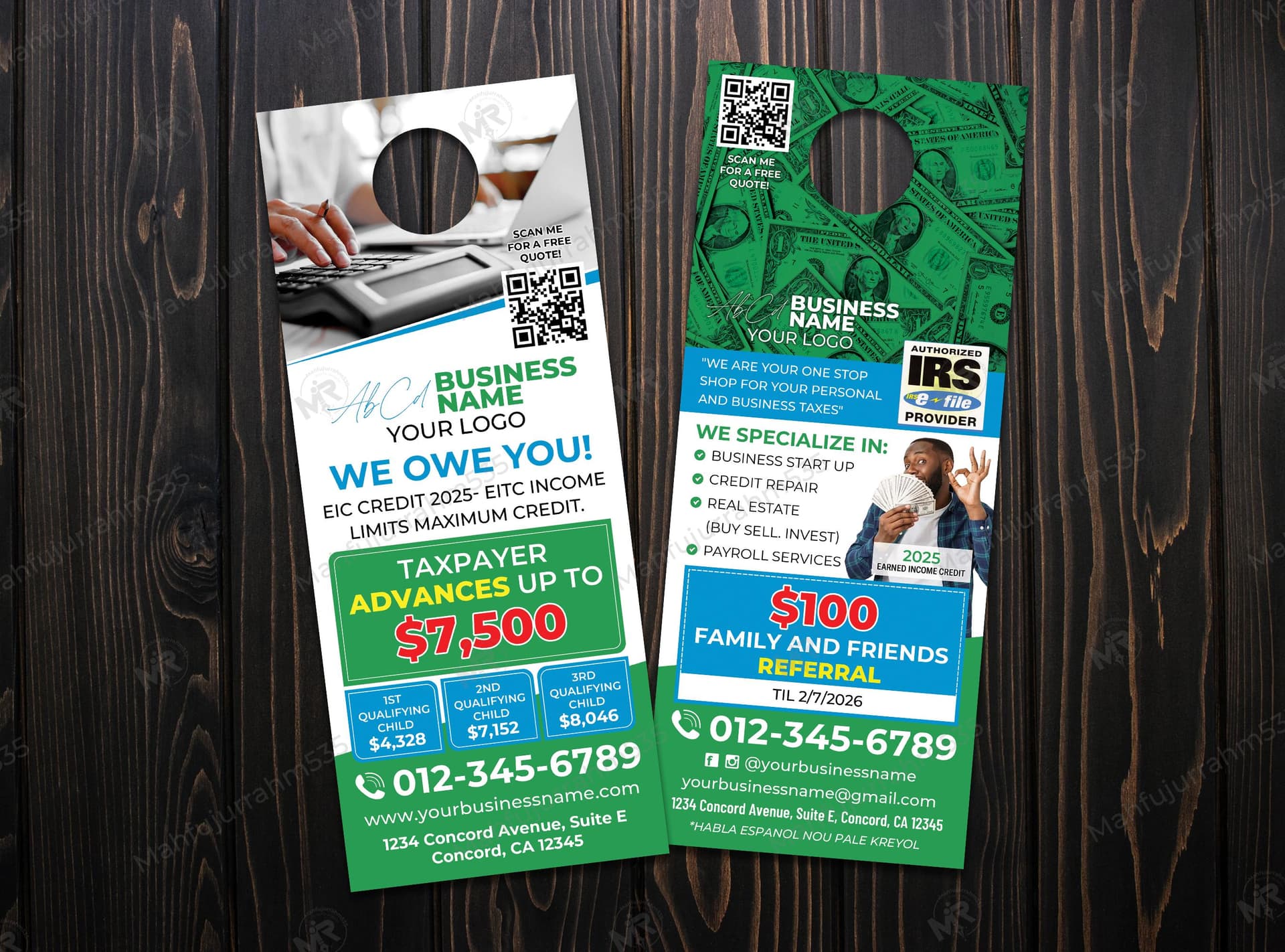 Tax Services Door Hanger Design Tax Services Door Hanger Design 1.jpg