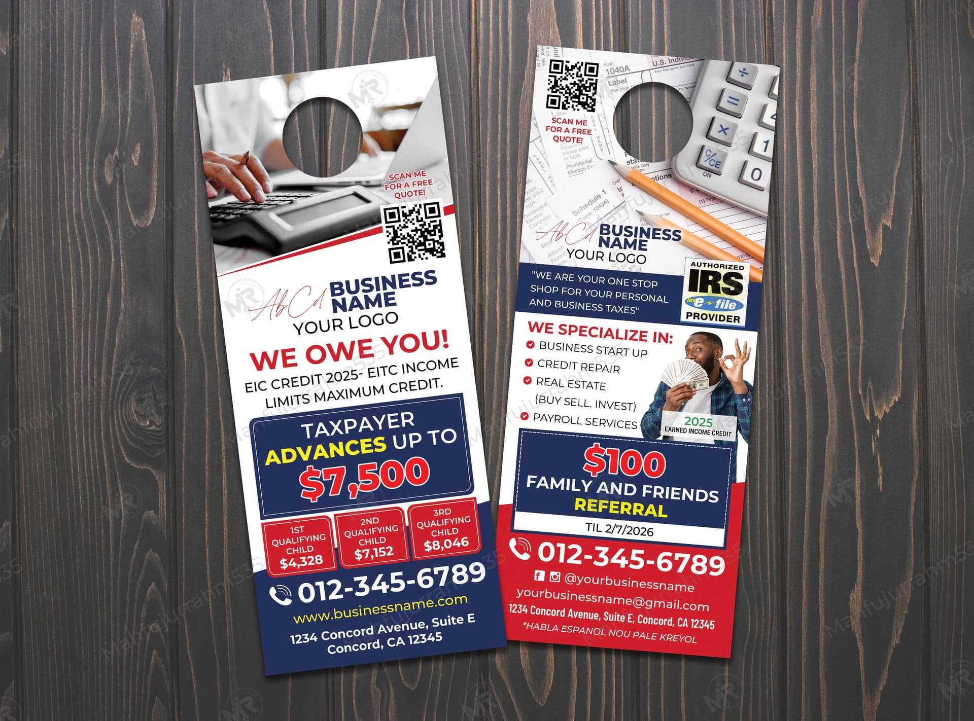 Tax Services Door Hanger Design Tax Services Door Hanger Design 2.jpg