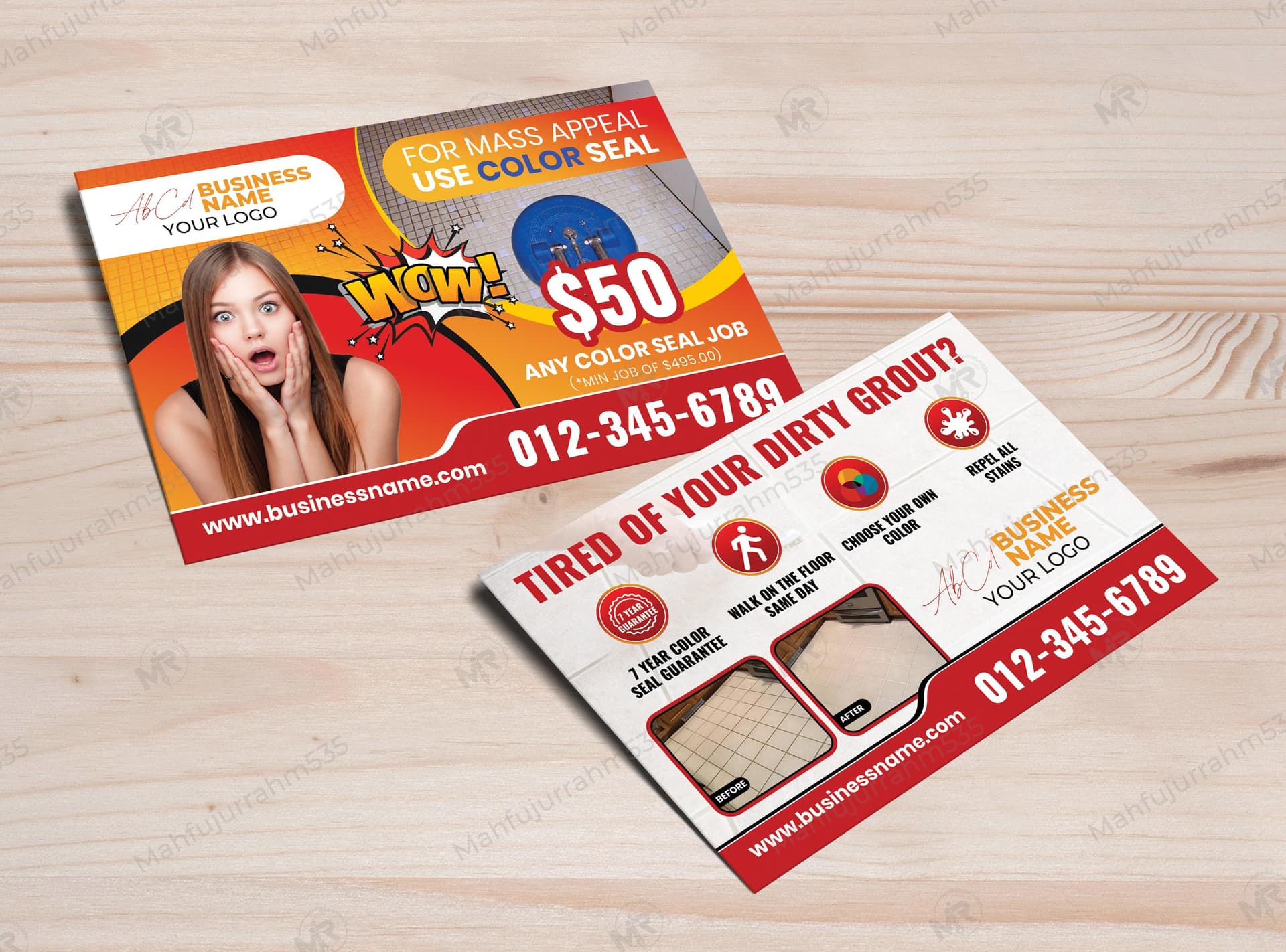 Grout Cleaning and Color Sealing Postcard Design for Professional Floor Restoration Grout Cleaning and Color Sealing Postcard Design for Professional Floor Restoration.jpg