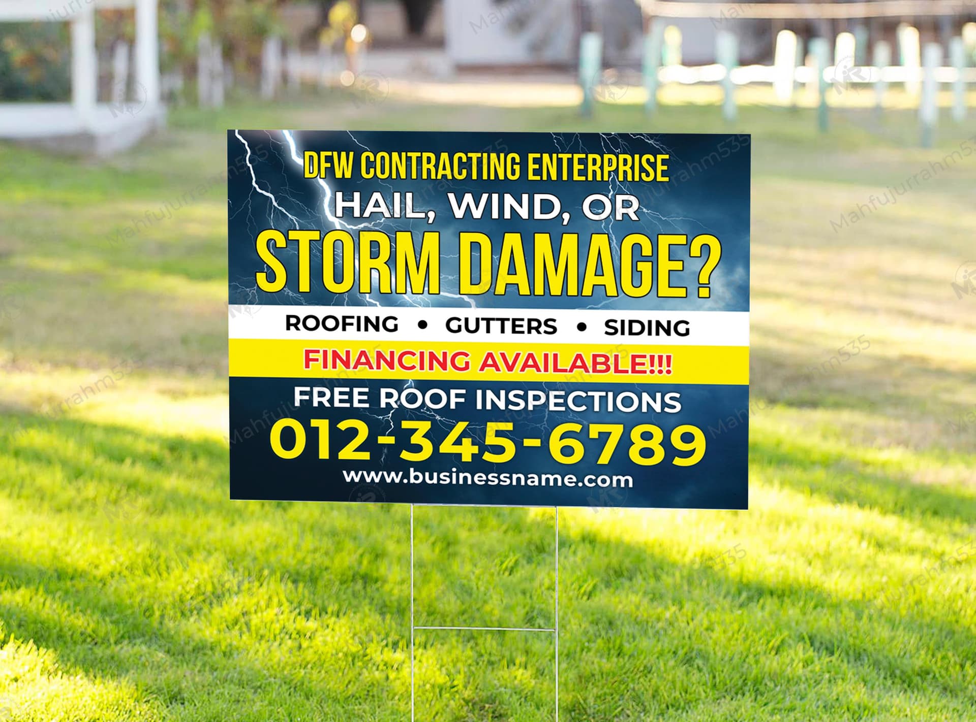 Storm Damage Restoration Roofing Yard Sign Design for Contractor Lead Generation Storm Damage Restoration Roofing Yard Sign Design for Contractor Lead Generation.jpg