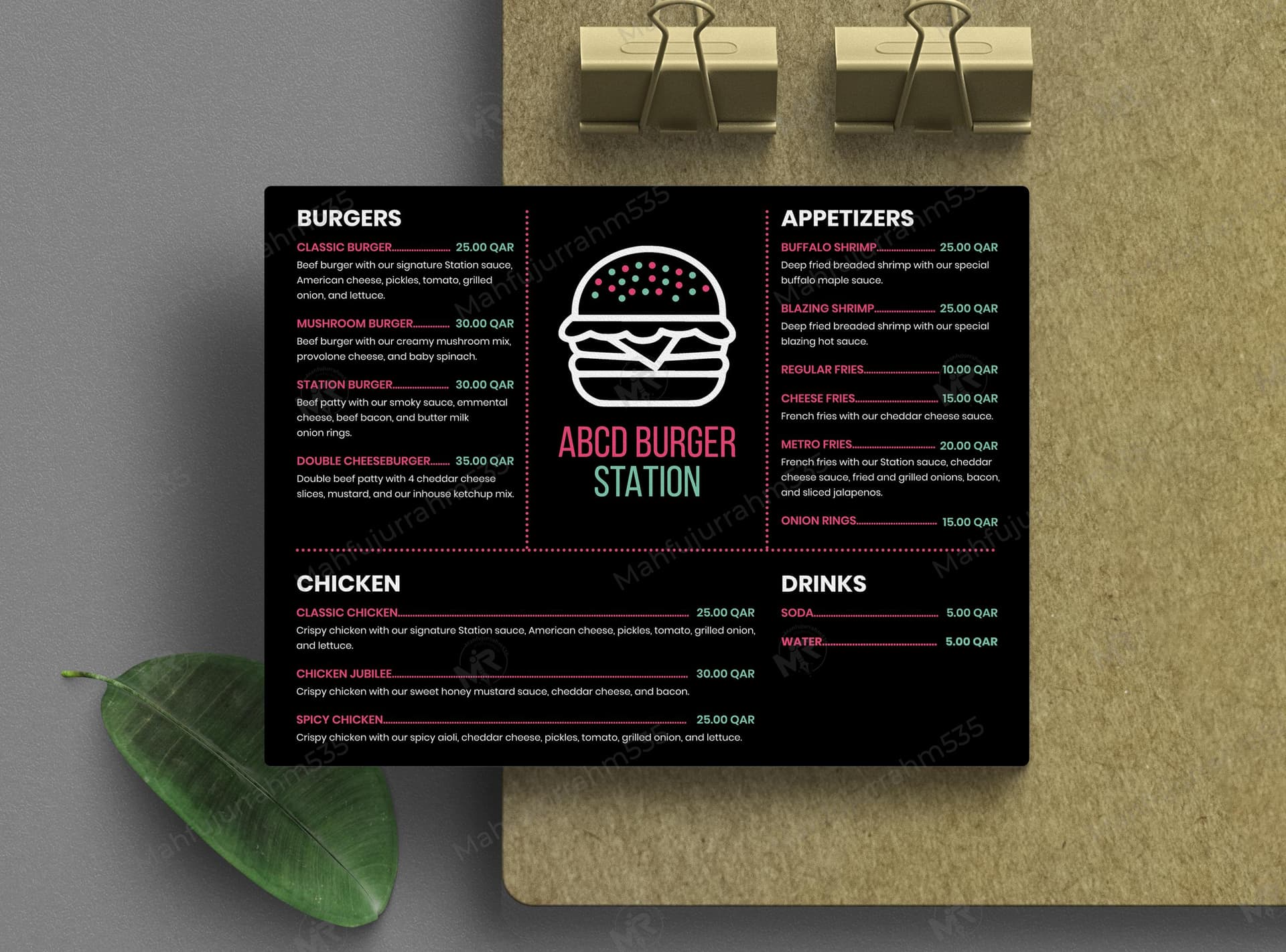 Burger Menu Flyer Design – Modern Fast Food Restaurant Menu Template Burger Menu Flyer Design â Modern Fast Food Restaurant Menu Template 1.jpg