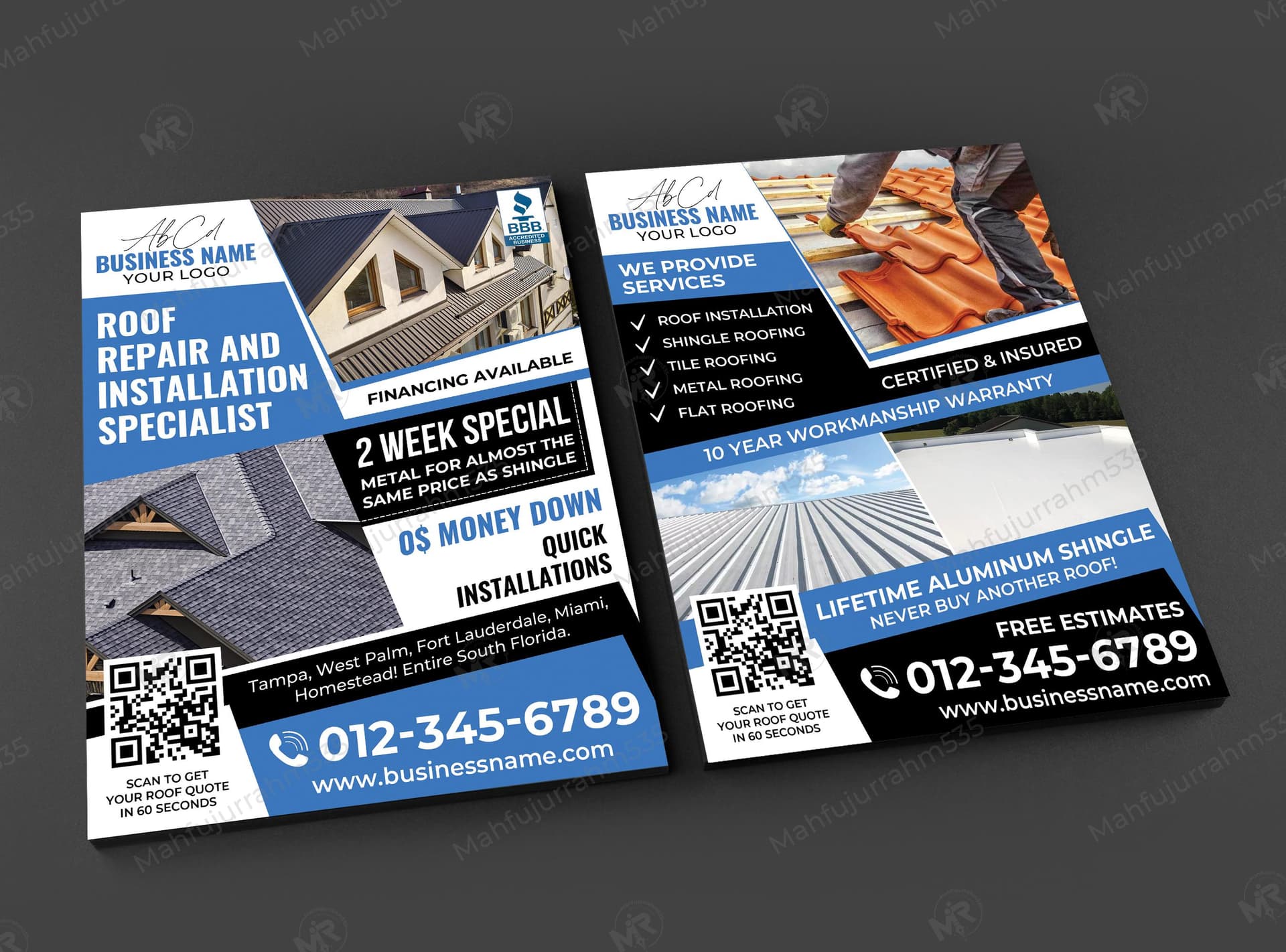 Roofing Services Flyer Design - Professional Roof Repair and Installation Specialist Template Roofing Services Flyer Design - Professional Roof Repair and Installation Specialist Template 4.jpg