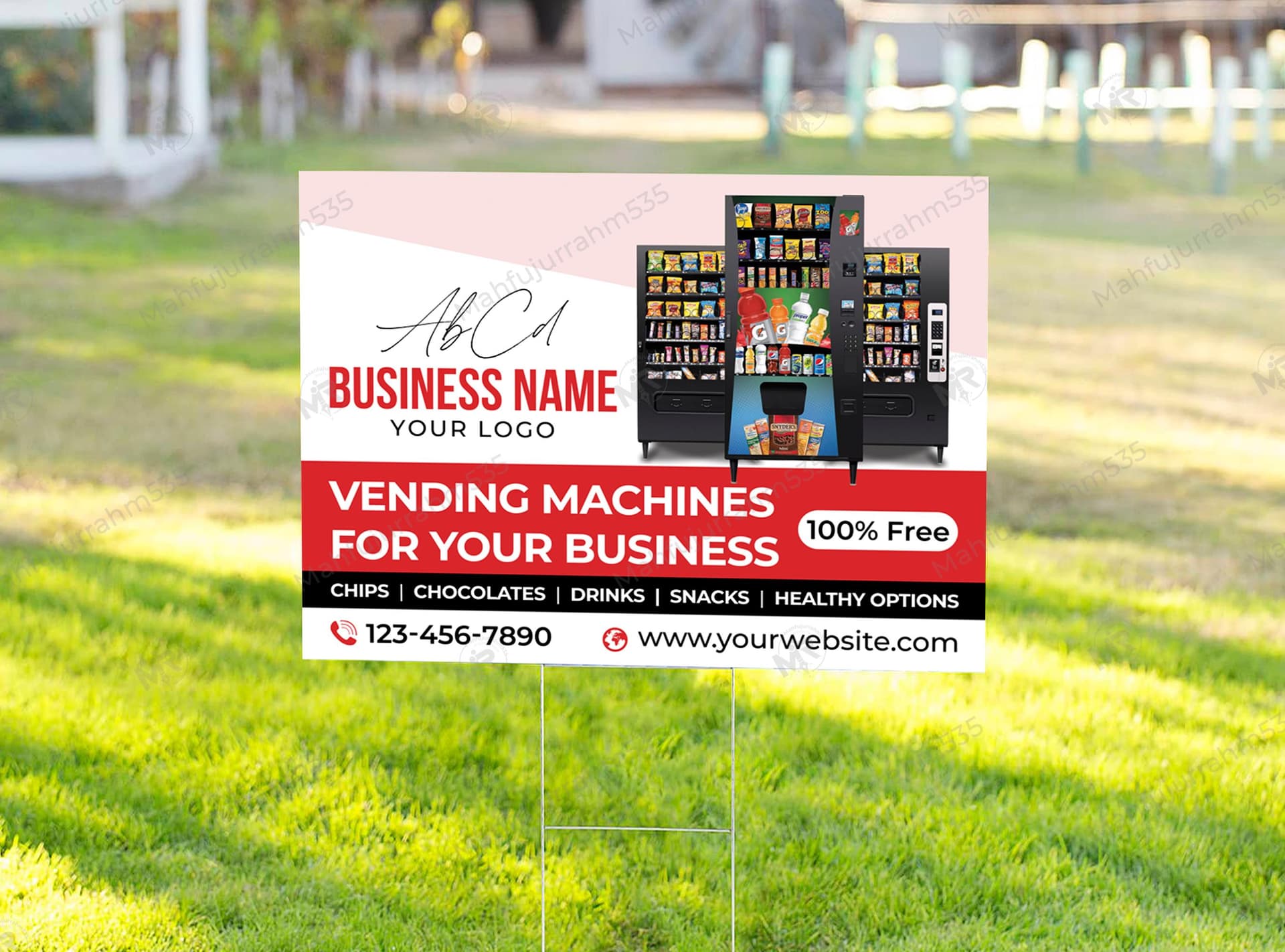 Vending Machine Service Yard Sign Design Vending Machine Service Yard Sign Design.jpg