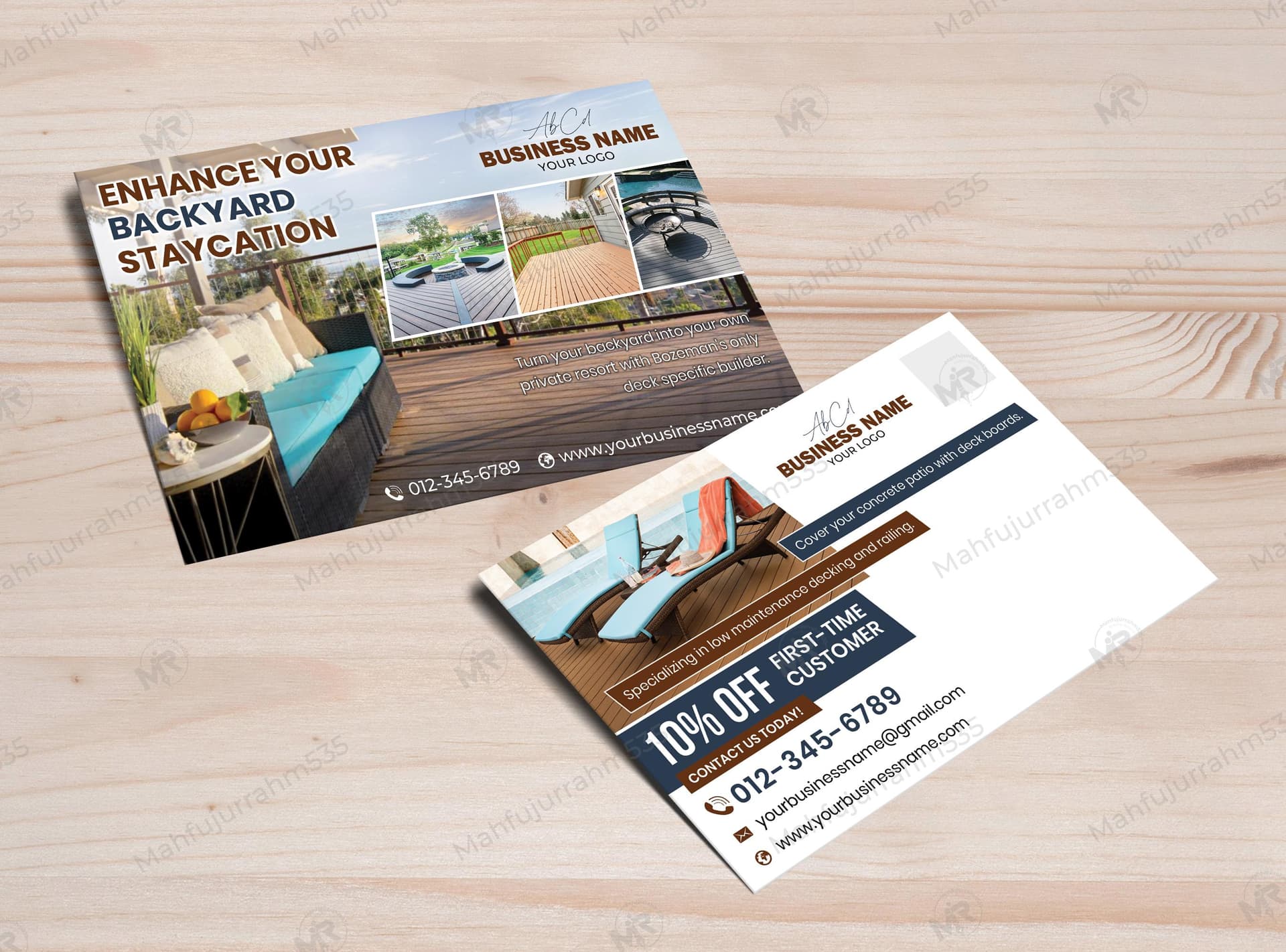 Backyard Decking Professional Postcard Design for Home Renovation Services Backyard Decking Professional Postcard Design for Home Renovation Services.jpg