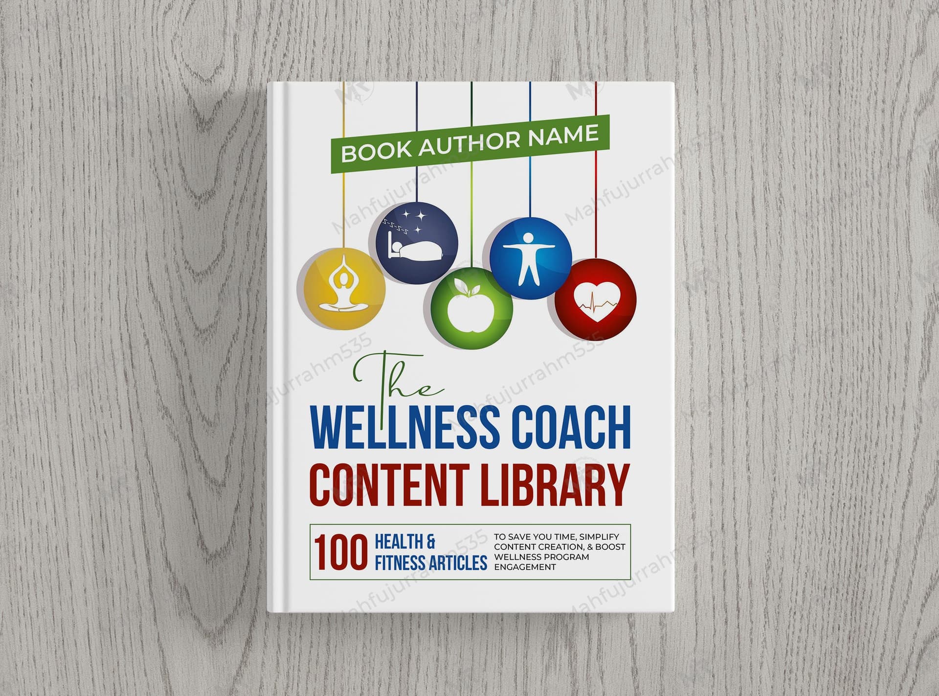 Book Cover Design for Health and Fitness Wellness Coach Content Library Health and Fitness Wellness Coach Content Library Book Cover Design.jpg