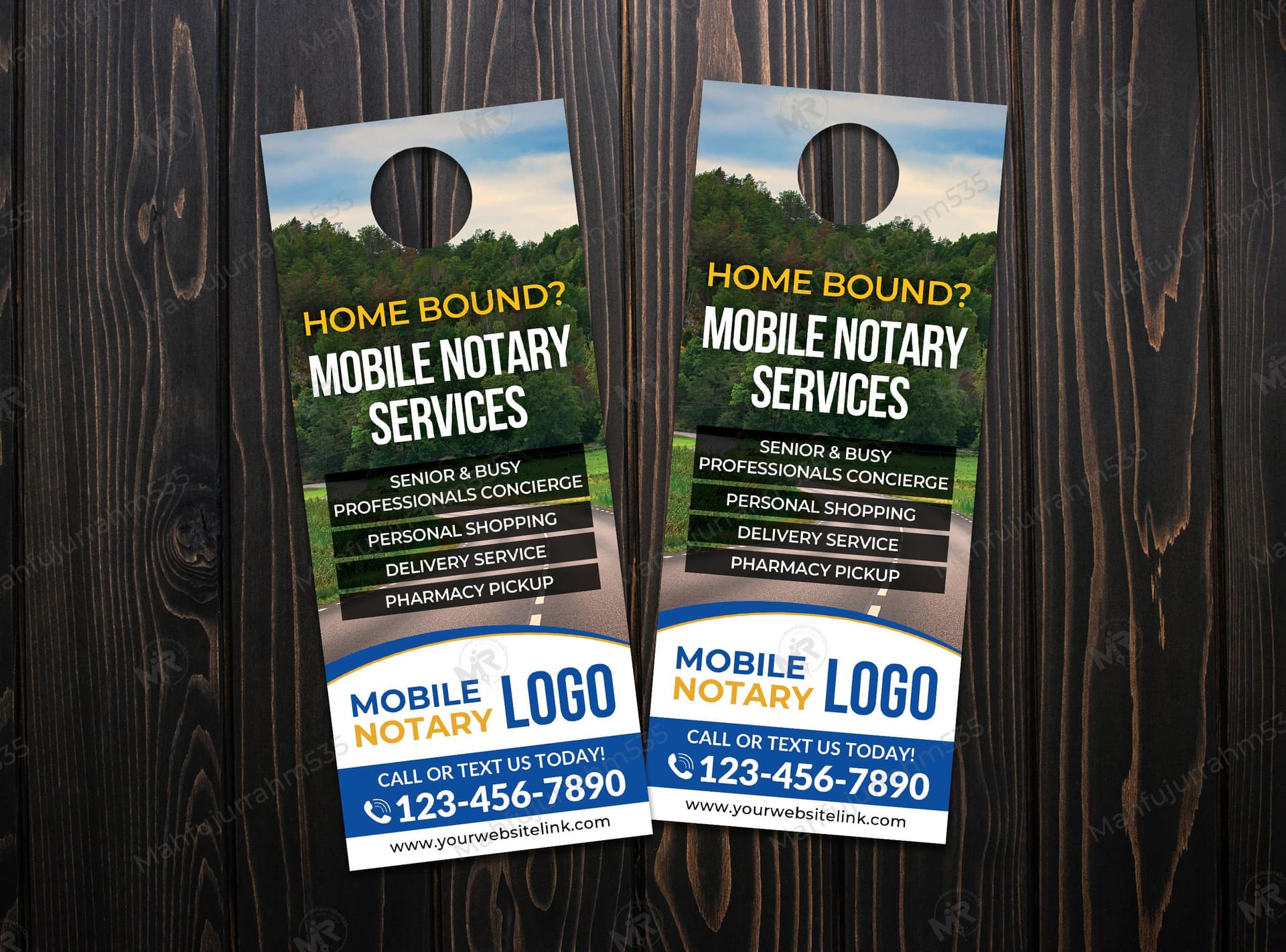 Mobile Notary Services Door Hanger Design for Mobile Concierge Business Mobile Notary Services Door Hanger Design for Mobile Concierge Business.jpg
