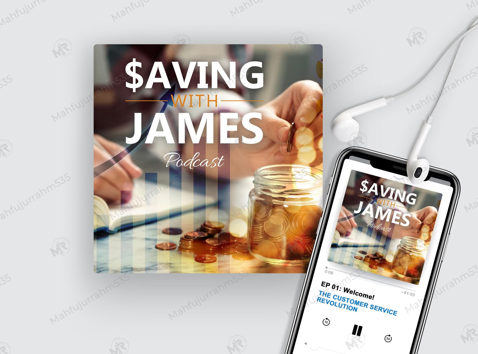 Finance and Money Saving Tips Podcast Cover Design Finance and Money Saving Tips Podcast Cover Design.jpg